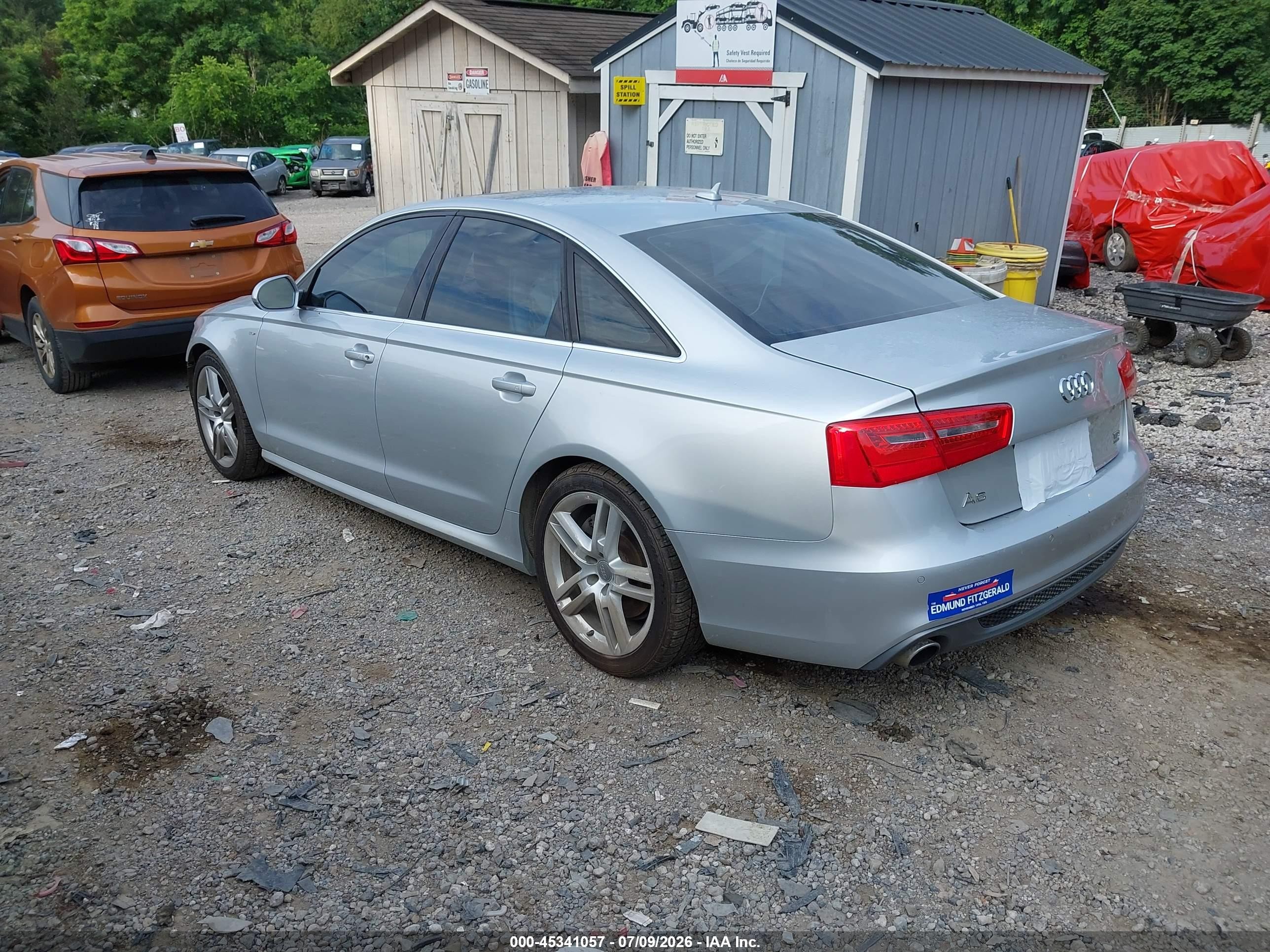2014 Audi A6 3.0 Tdi Premium Plus Silver vin: WAUHMAFC9EN080825