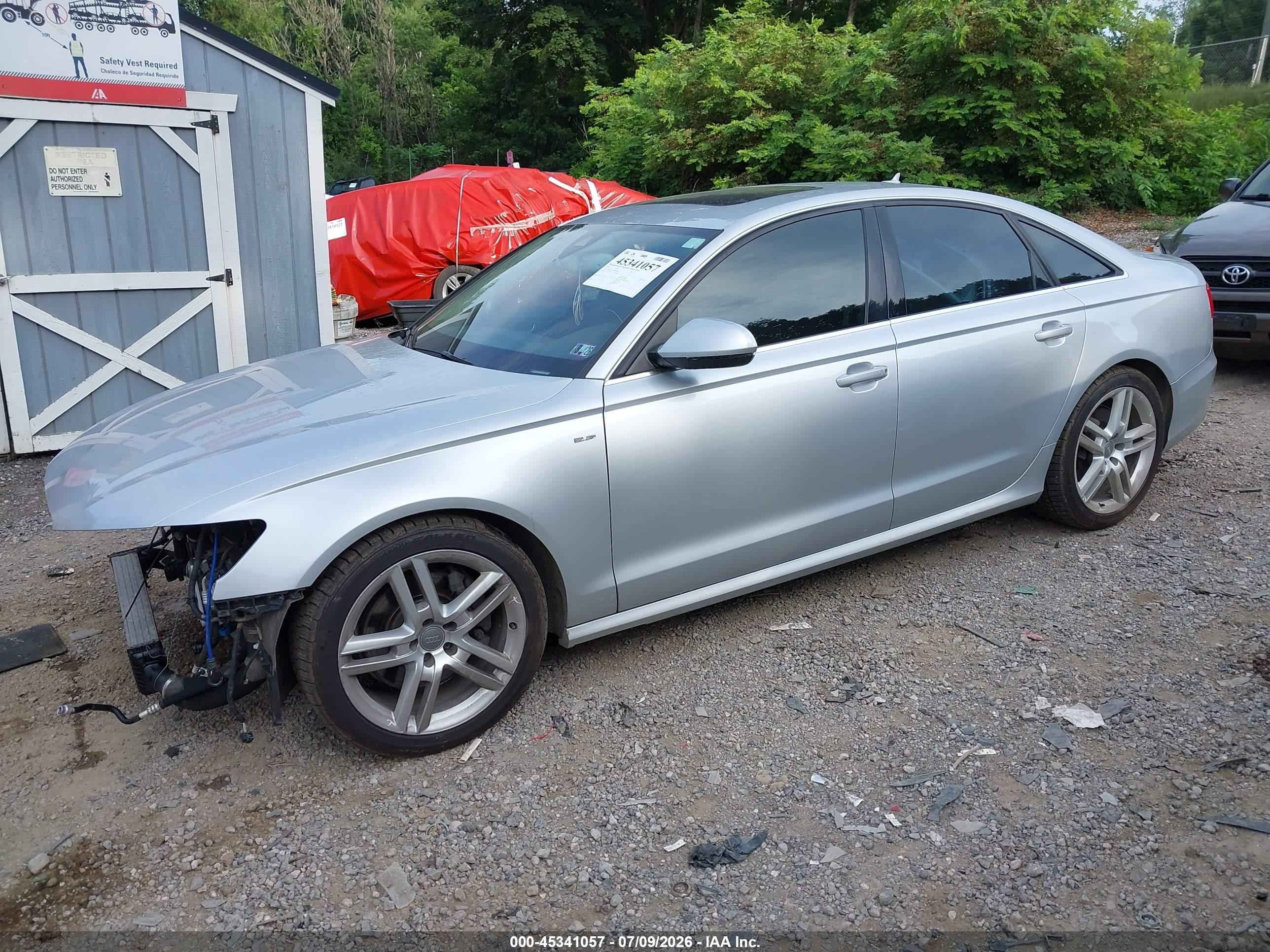 2014 Audi A6 3.0 Tdi Premium Plus Silver vin: WAUHMAFC9EN080825