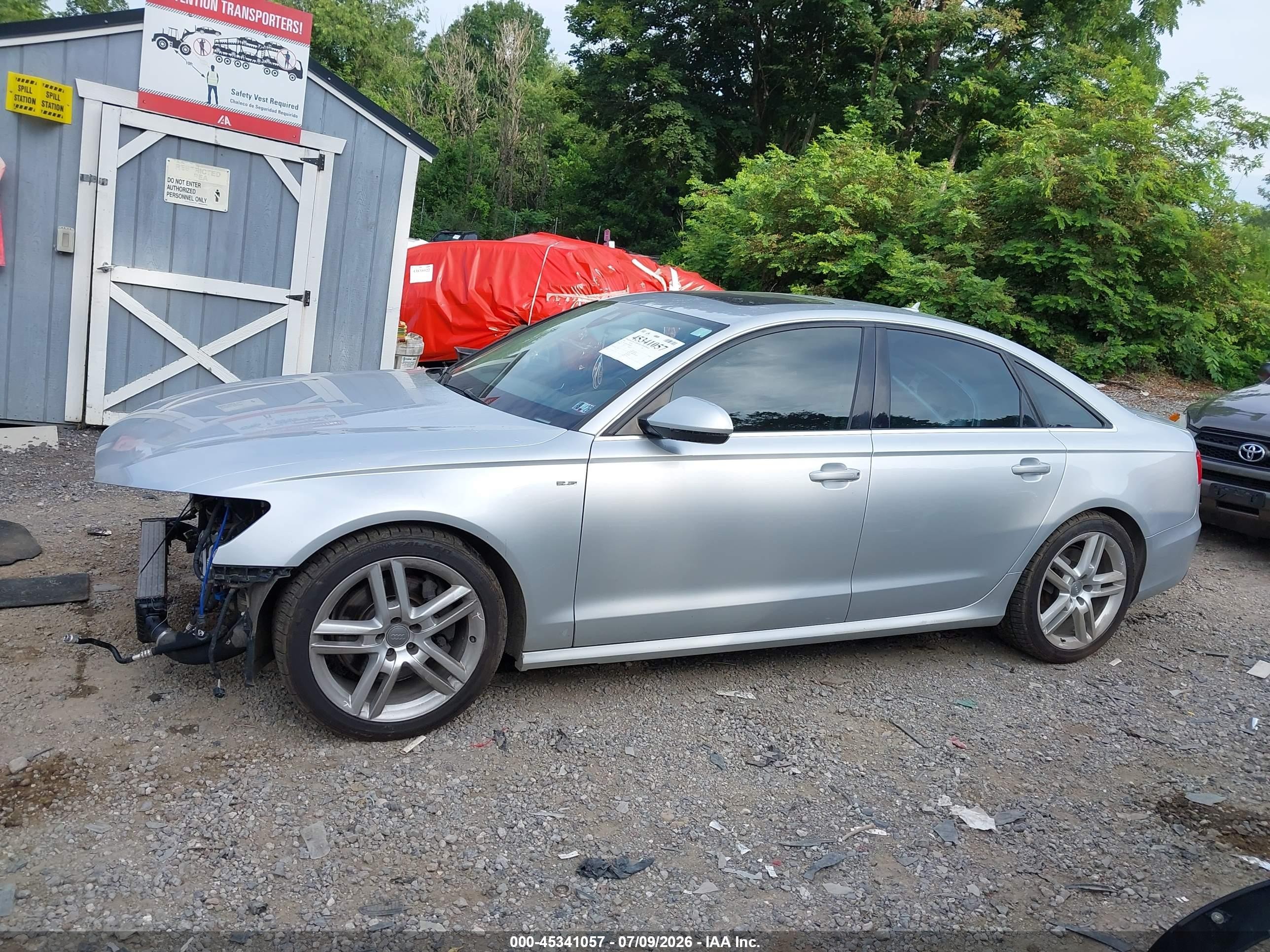 2014 Audi A6 3.0 Tdi Premium Plus Silver vin: WAUHMAFC9EN080825