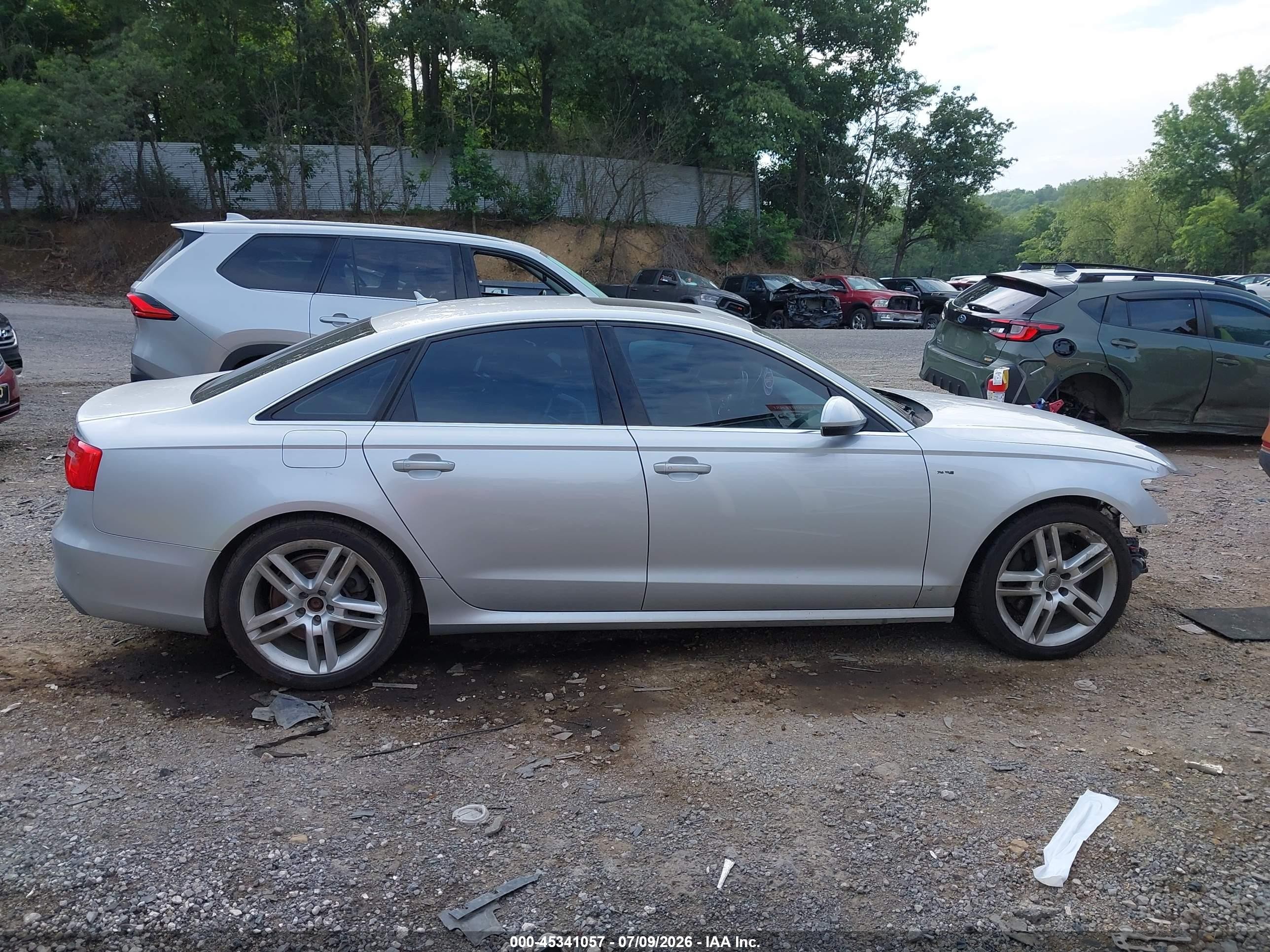 2014 Audi A6 3.0 Tdi Premium Plus Silver vin: WAUHMAFC9EN080825
