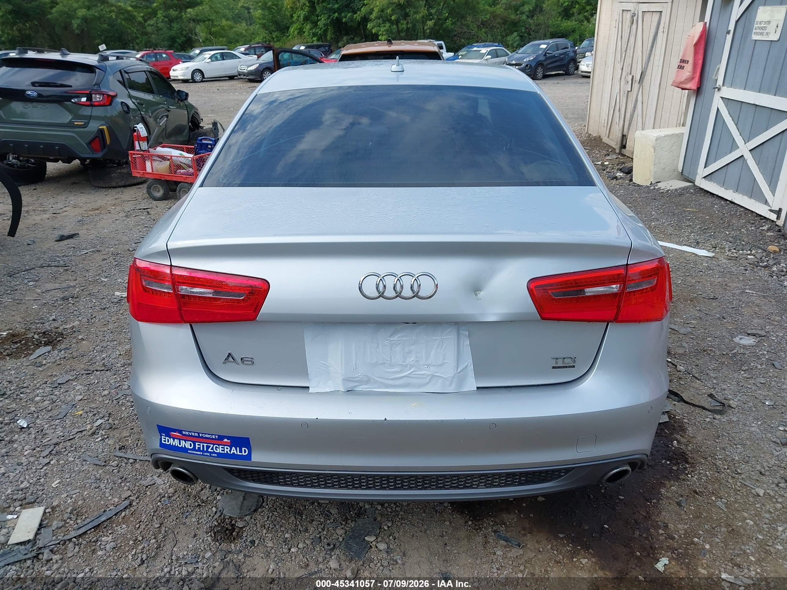 2014 Audi A6 3.0 Tdi Premium Plus Silver vin: WAUHMAFC9EN080825