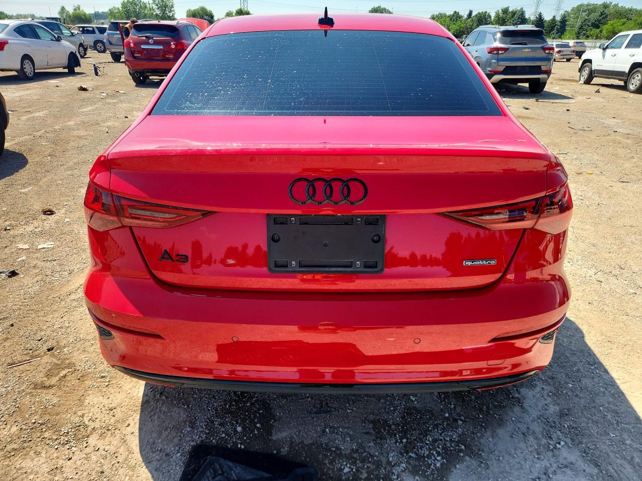 2022 Audi A3 Premium Plus Red vin: WAUHUDGY8NA012566