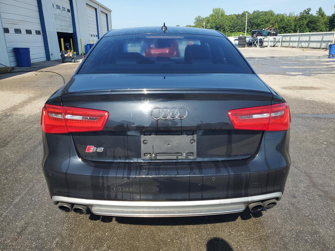 2013 Audi S6 Black vin: WAUJ2AFC1DN037375 Damage: Deck Lid, Dent(S) W/ Paint Dmg, 2 To 3 Inches