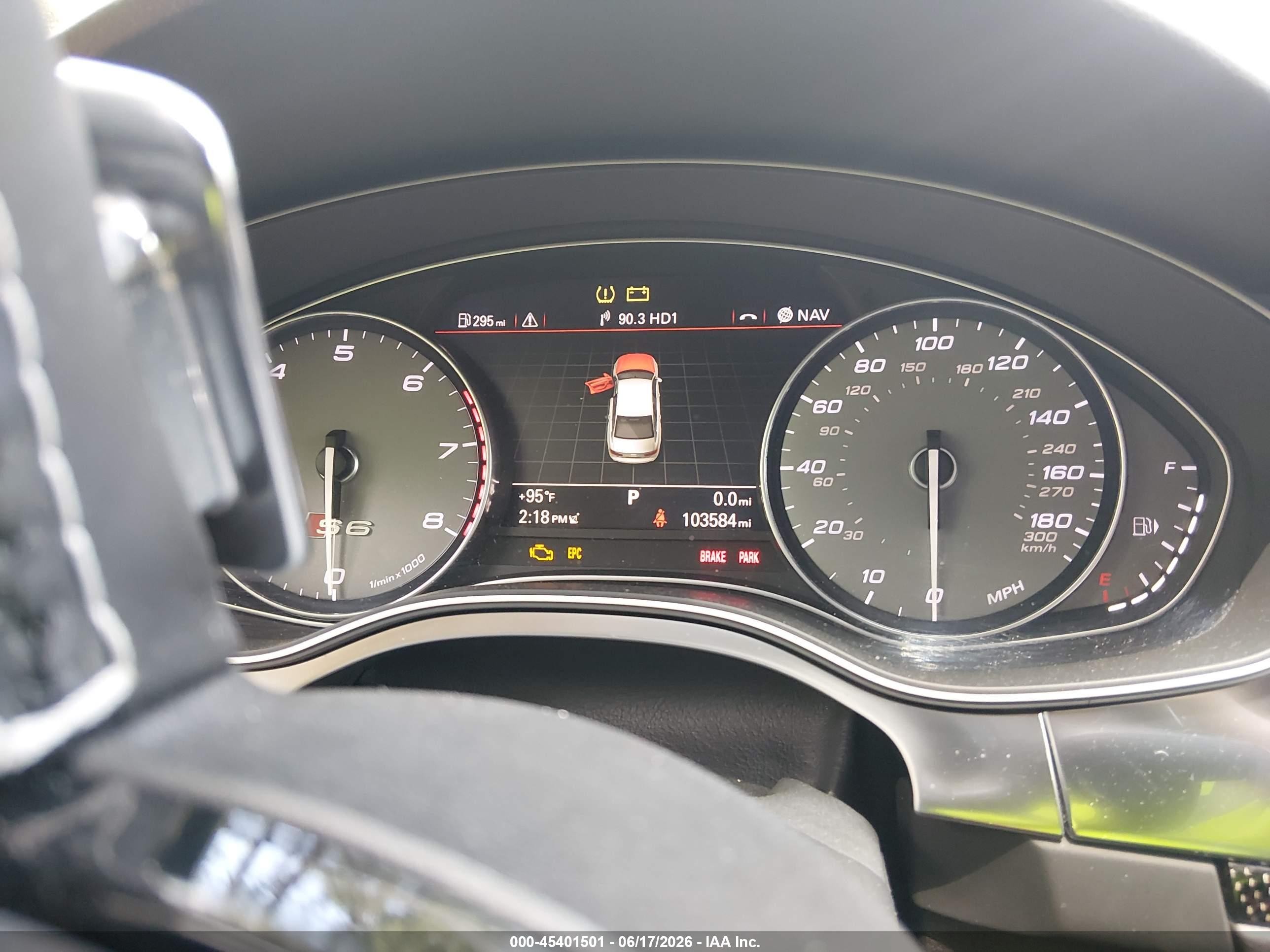 2013 Audi S6 4.0t Prestige Черный vin: WAUJ2AFC2DN030631