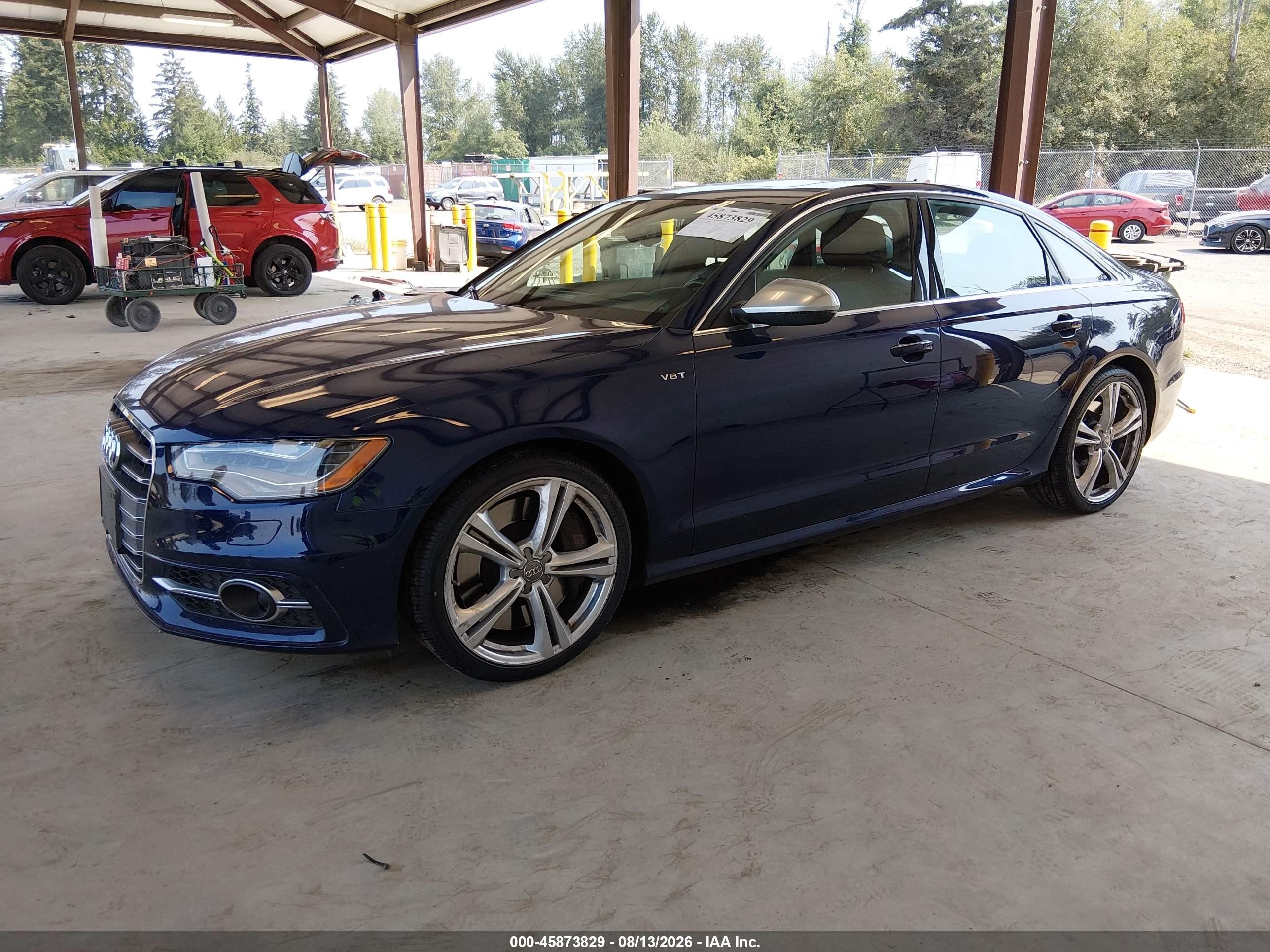 2013 Audi S6 4.0t Prestige Blue vin: WAUJ2AFC2DN050877