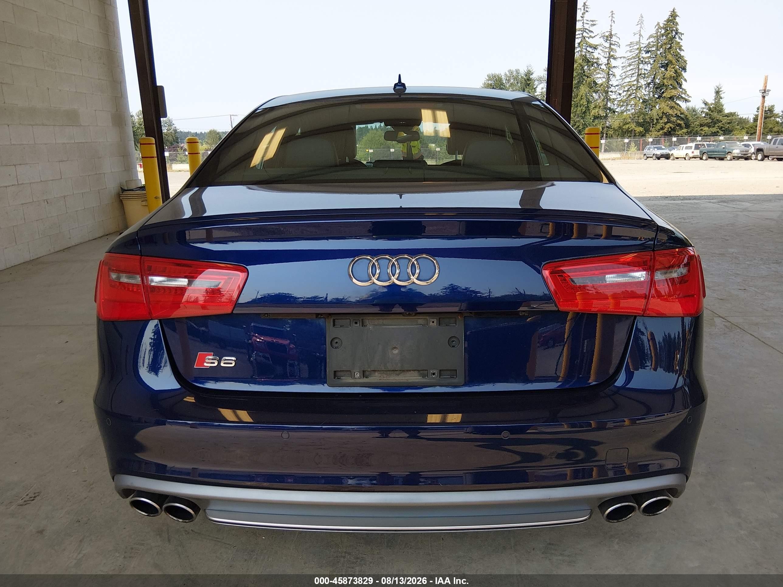 2013 Audi S6 4.0t Prestige Blue vin: WAUJ2AFC2DN050877