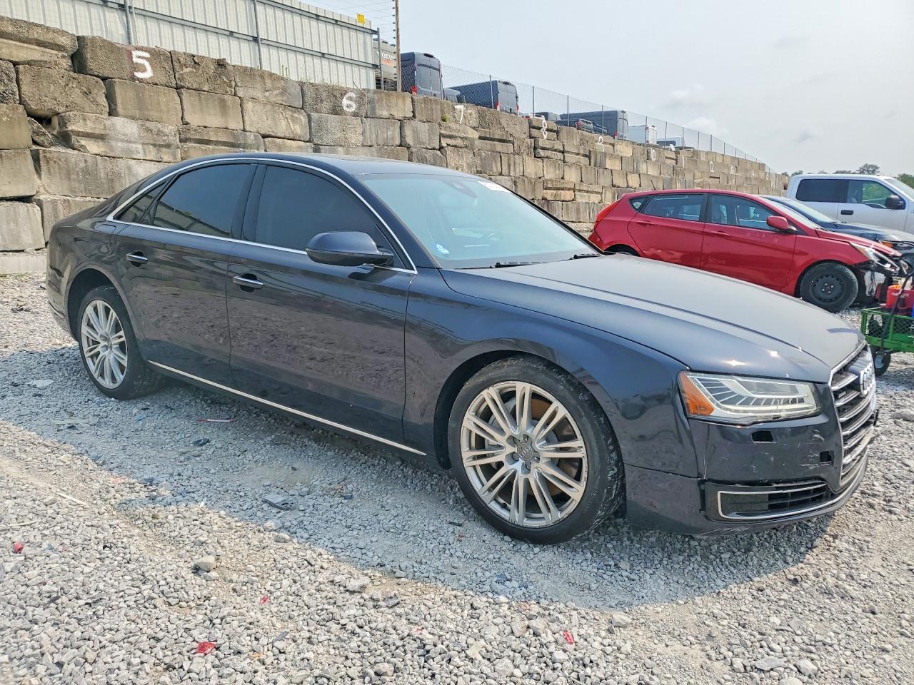 2015 Audi A8 Quattro Blue vin: WAUJ2AFD3FN036689