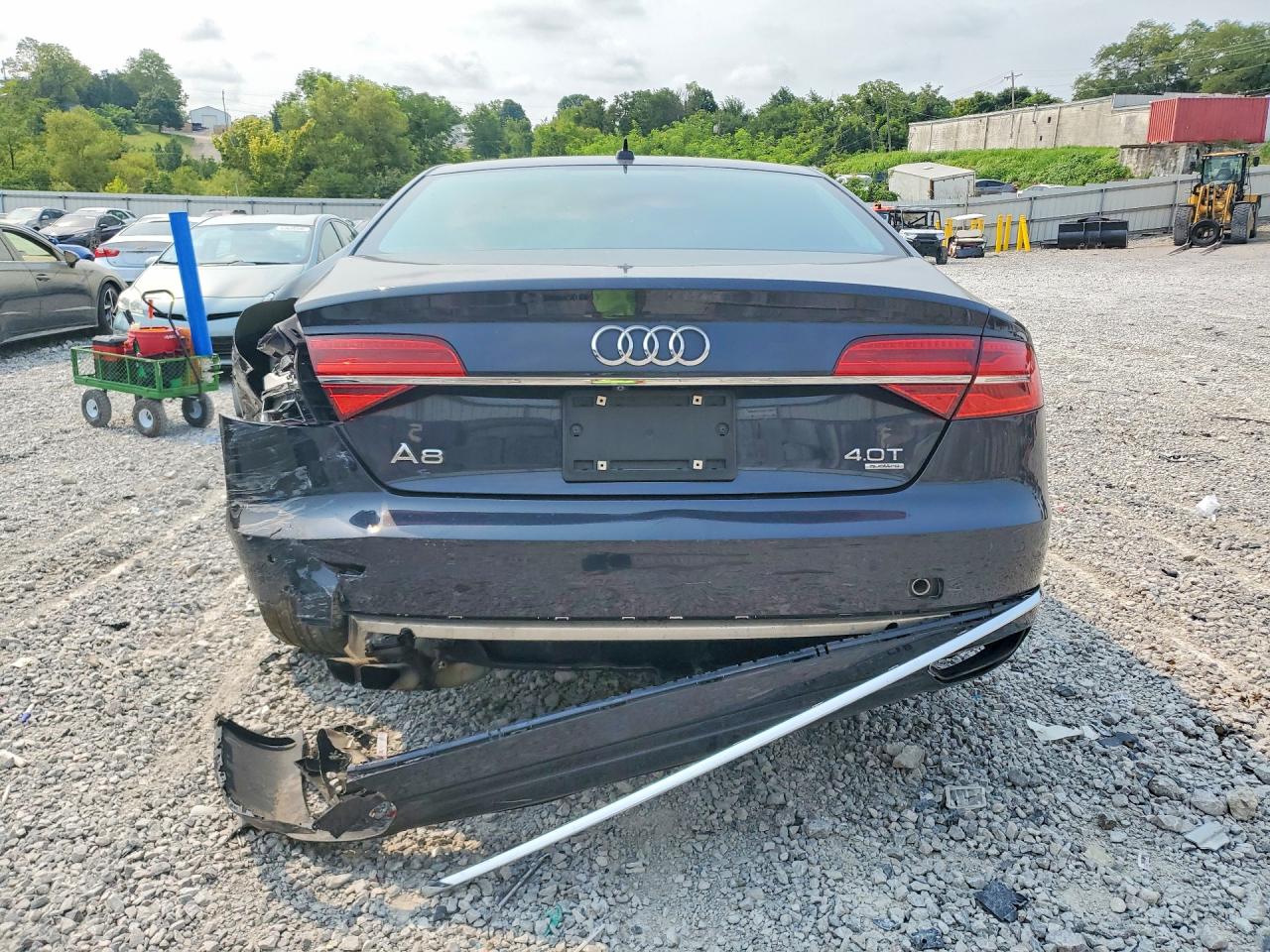 2015 Audi A8 Quattro Blue vin: WAUJ2AFD3FN036689