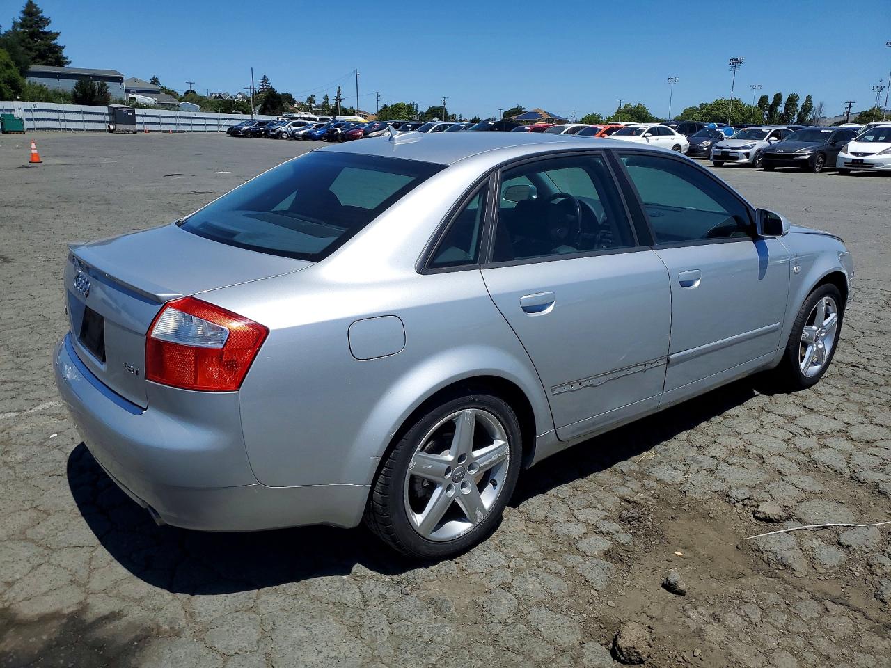 2005 Audi A4 1.8t Silver vin: WAUJC68E05A096158