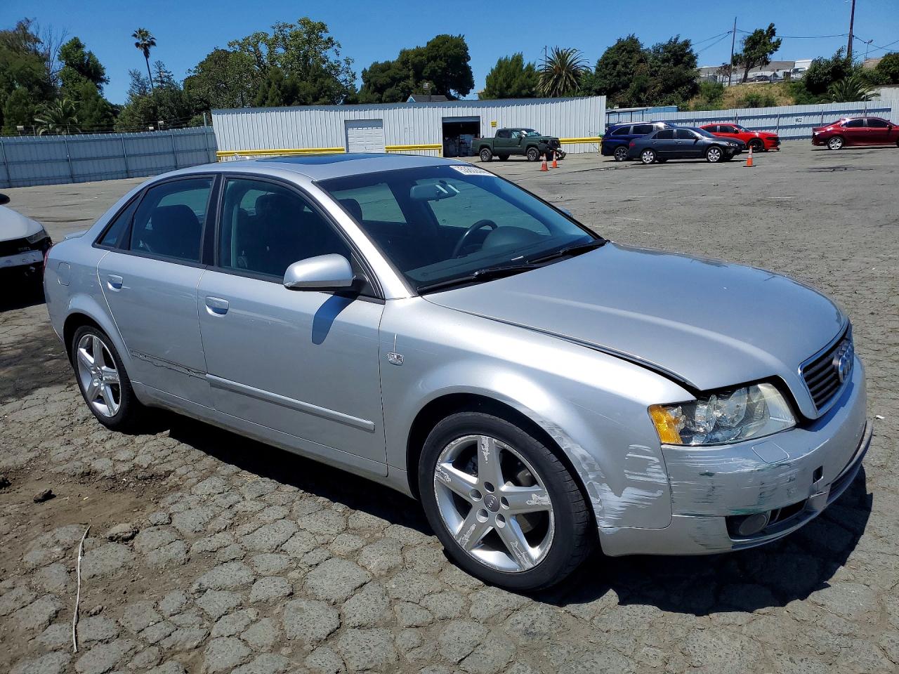 2005 Audi A4 1.8t Silver vin: WAUJC68E05A096158