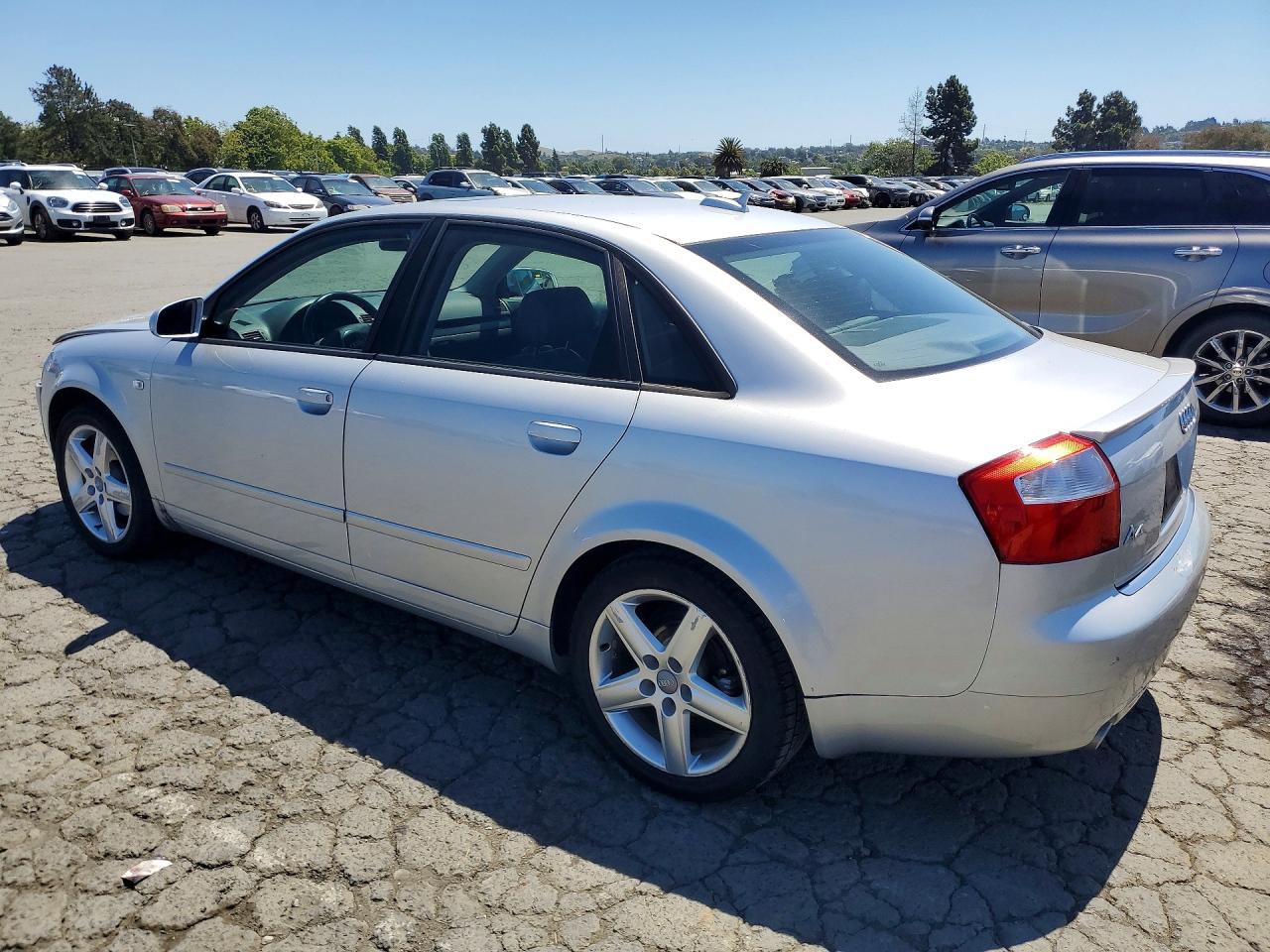 2005 Audi A4 1.8t Silver vin: WAUJC68E05A096158