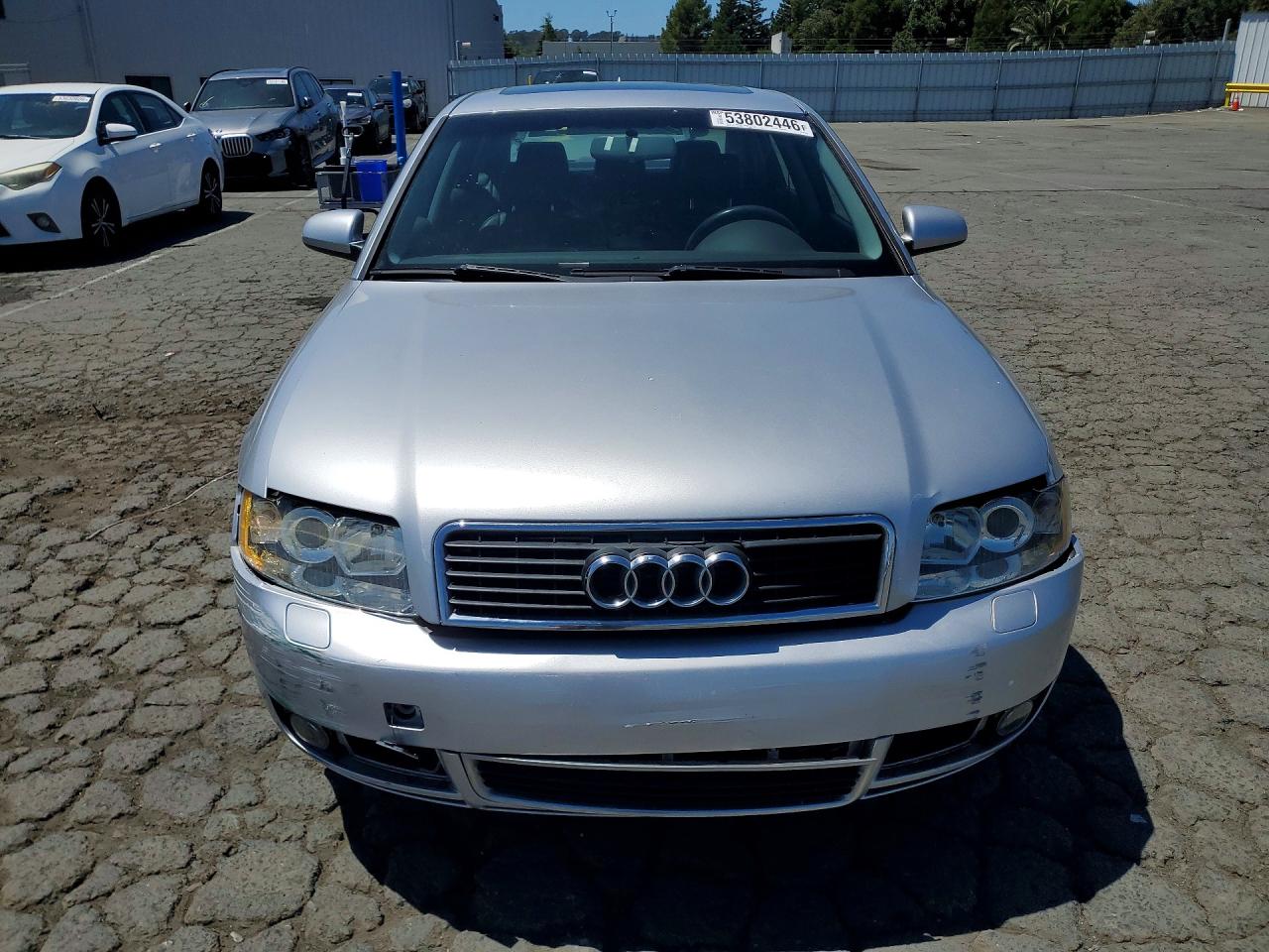 2005 Audi A4 1.8t Silver vin: WAUJC68E05A096158