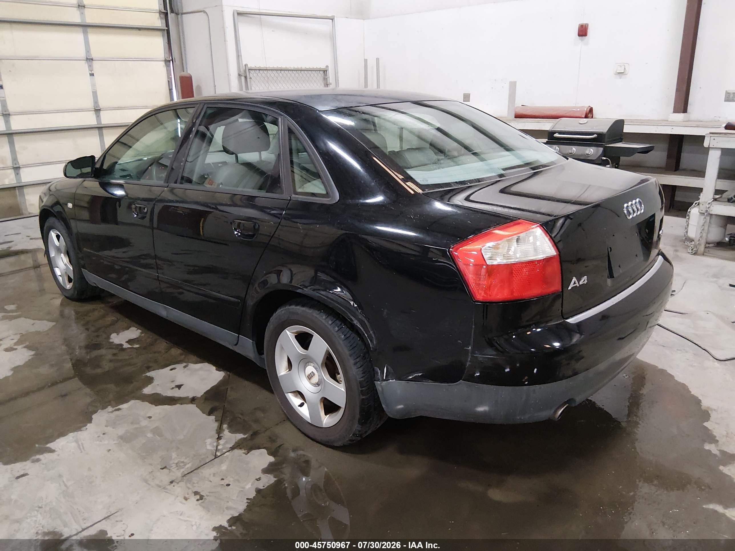 2002 Audi A4 1.8t Black vin: WAUJC68E12A171669