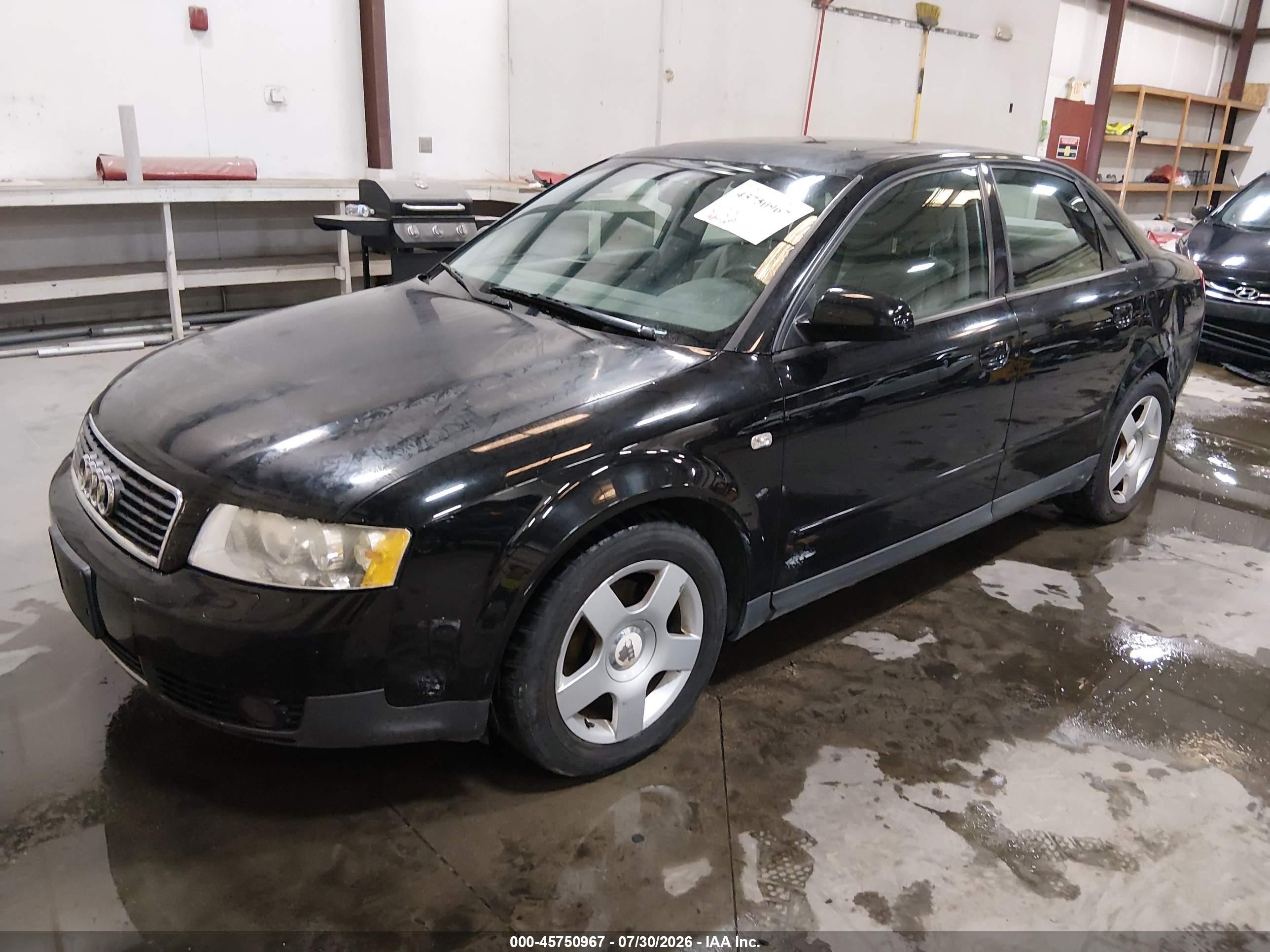 2002 Audi A4 1.8t Black vin: WAUJC68E12A171669