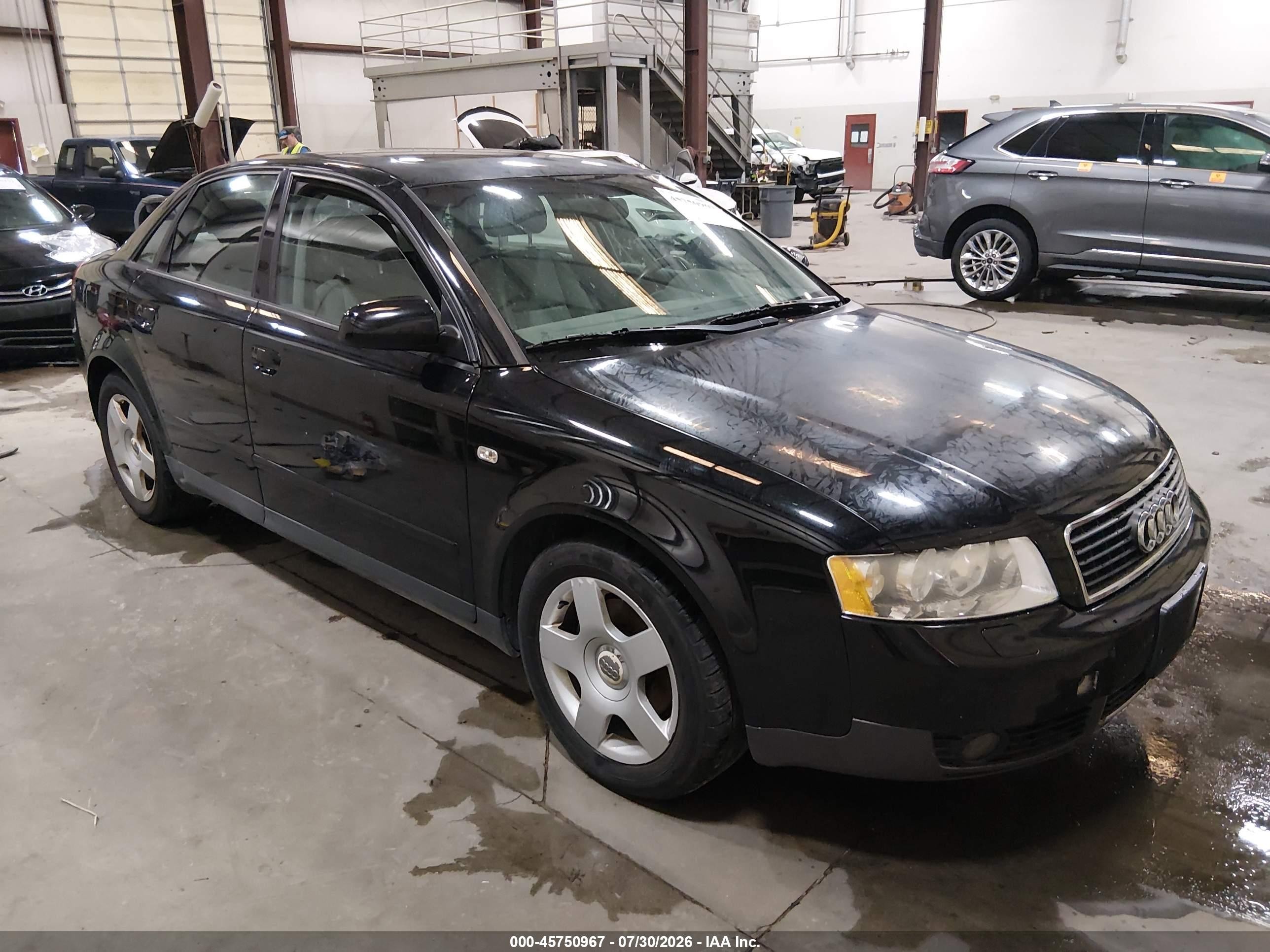 2002 Audi A4 1.8t Black vin: WAUJC68E12A171669