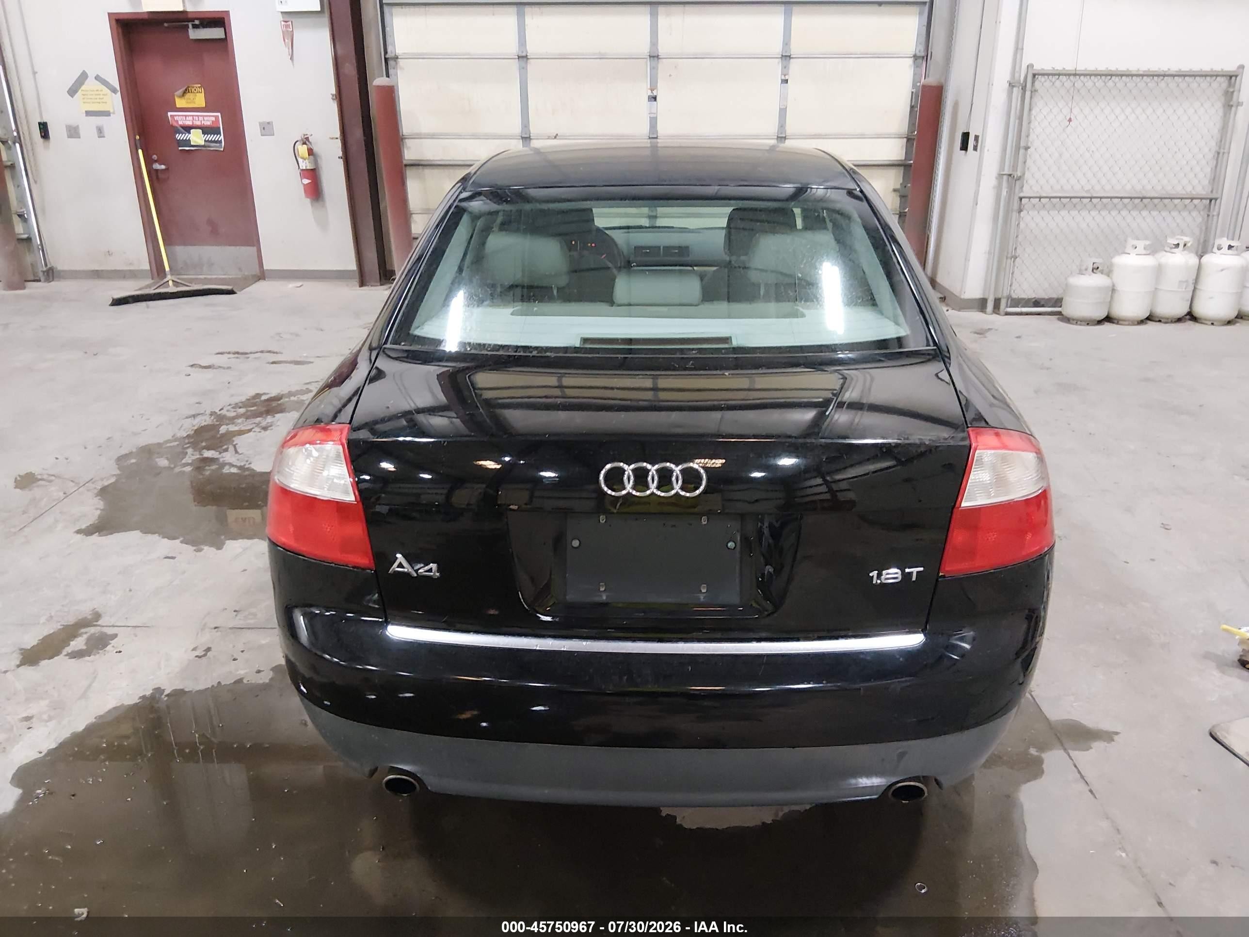 2002 Audi A4 1.8t Black vin: WAUJC68E12A171669