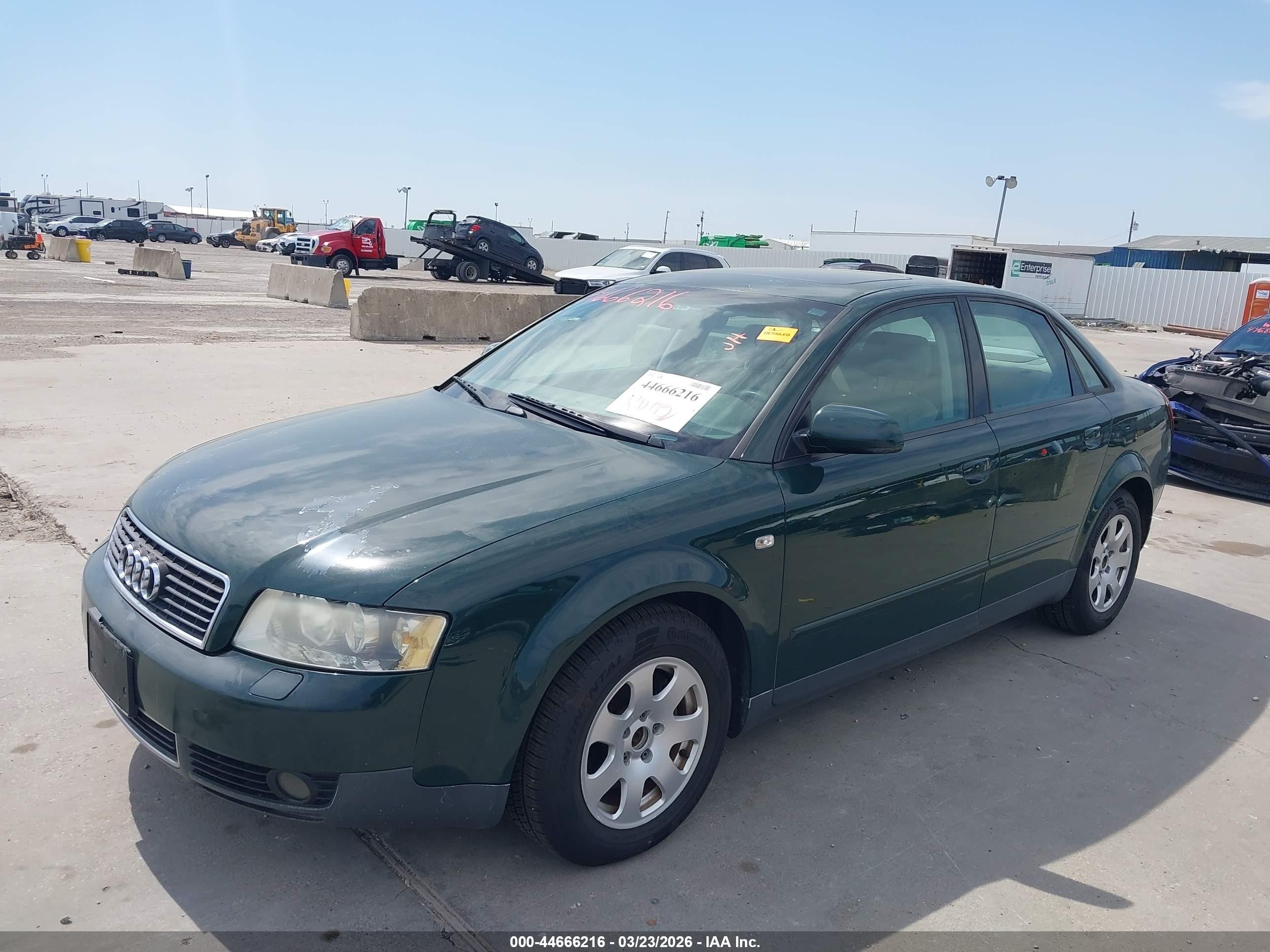 2002 Audi A4 1.8t Зеленый vin: WAUJC68E22A265415