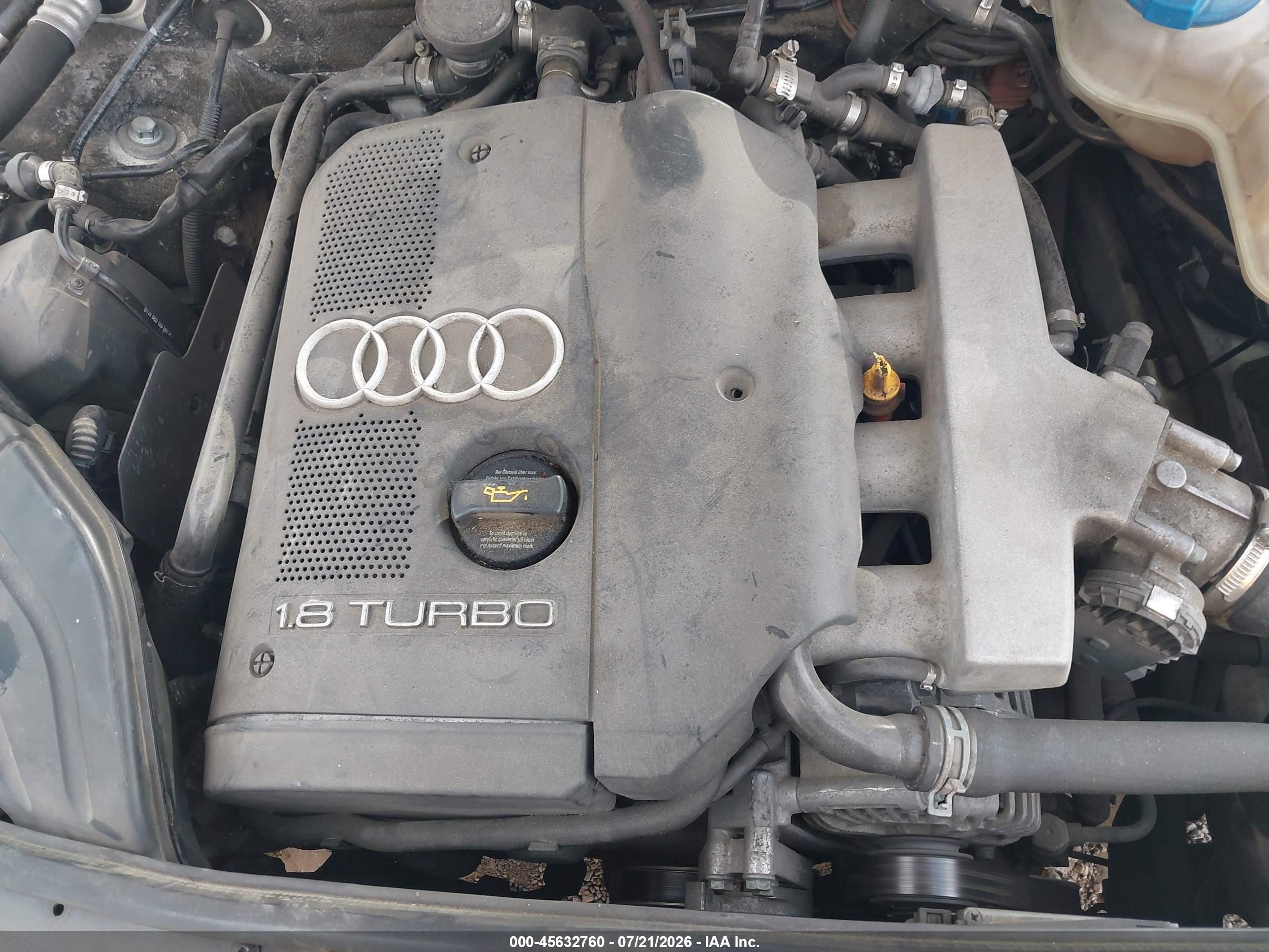 2004 Audi A4 1.8t White vin: WAUJC68E34A094547