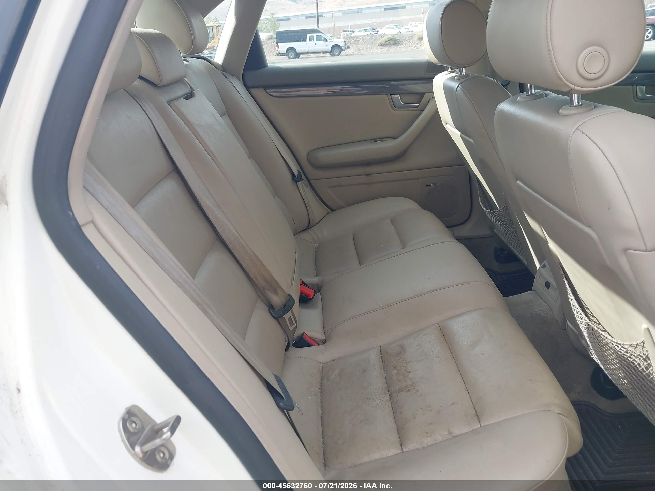 2004 Audi A4 1.8t White vin: WAUJC68E34A094547