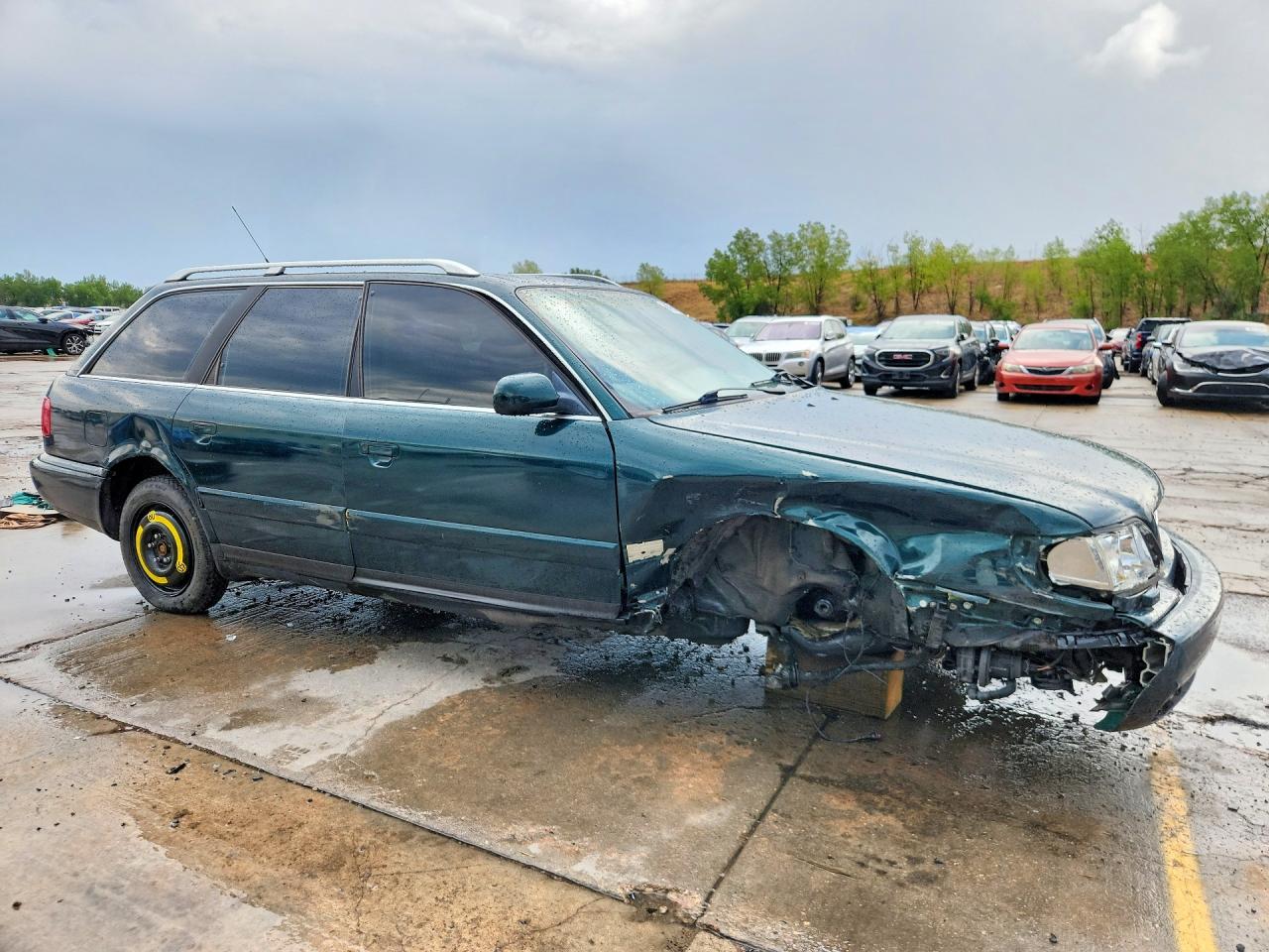 1997 Audi A6 Quattro Wagon Green vin: WAUJC84A0VN011858