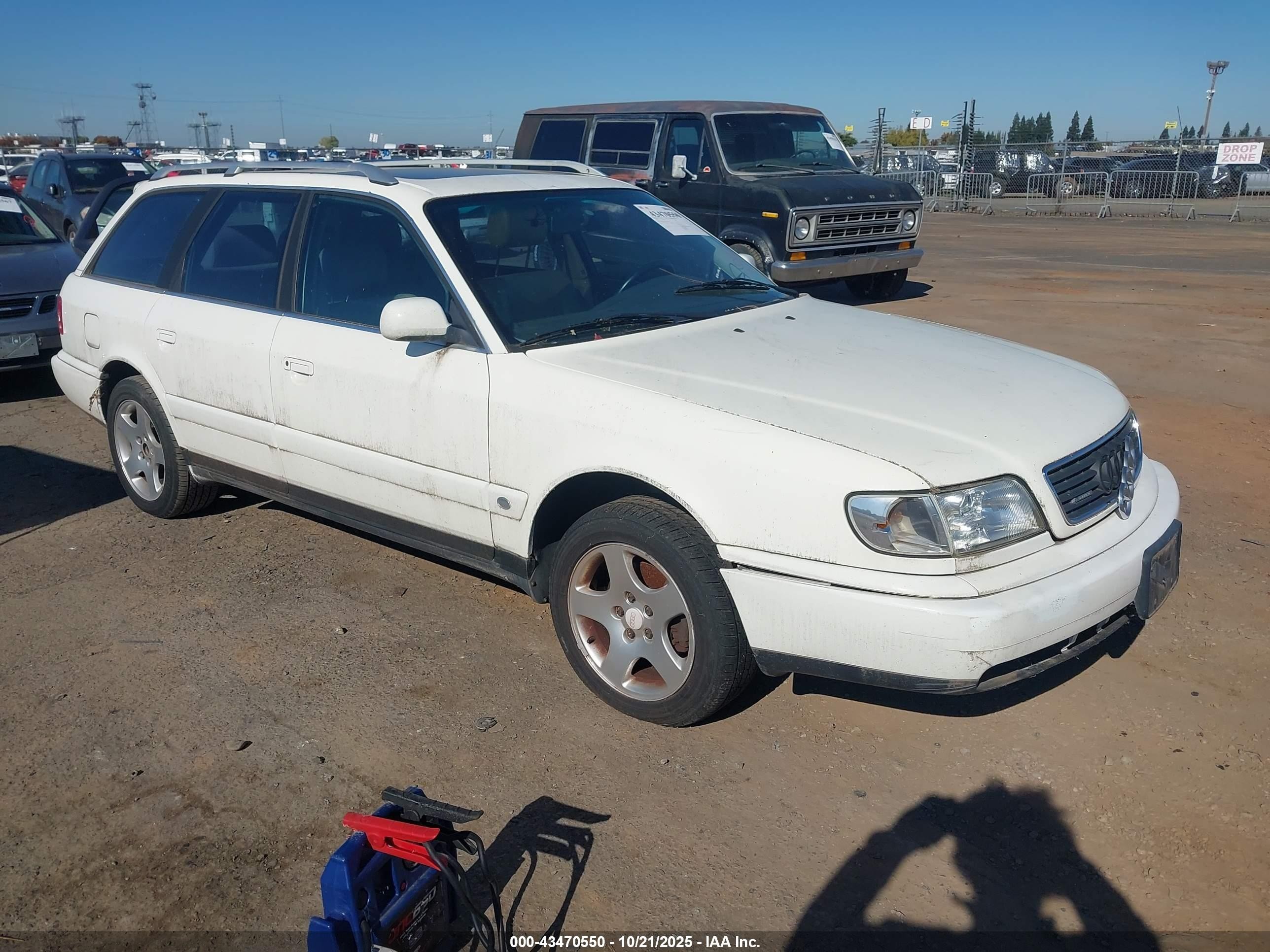 1997 Audi A6   White vin: WAUJC84A7VN046056