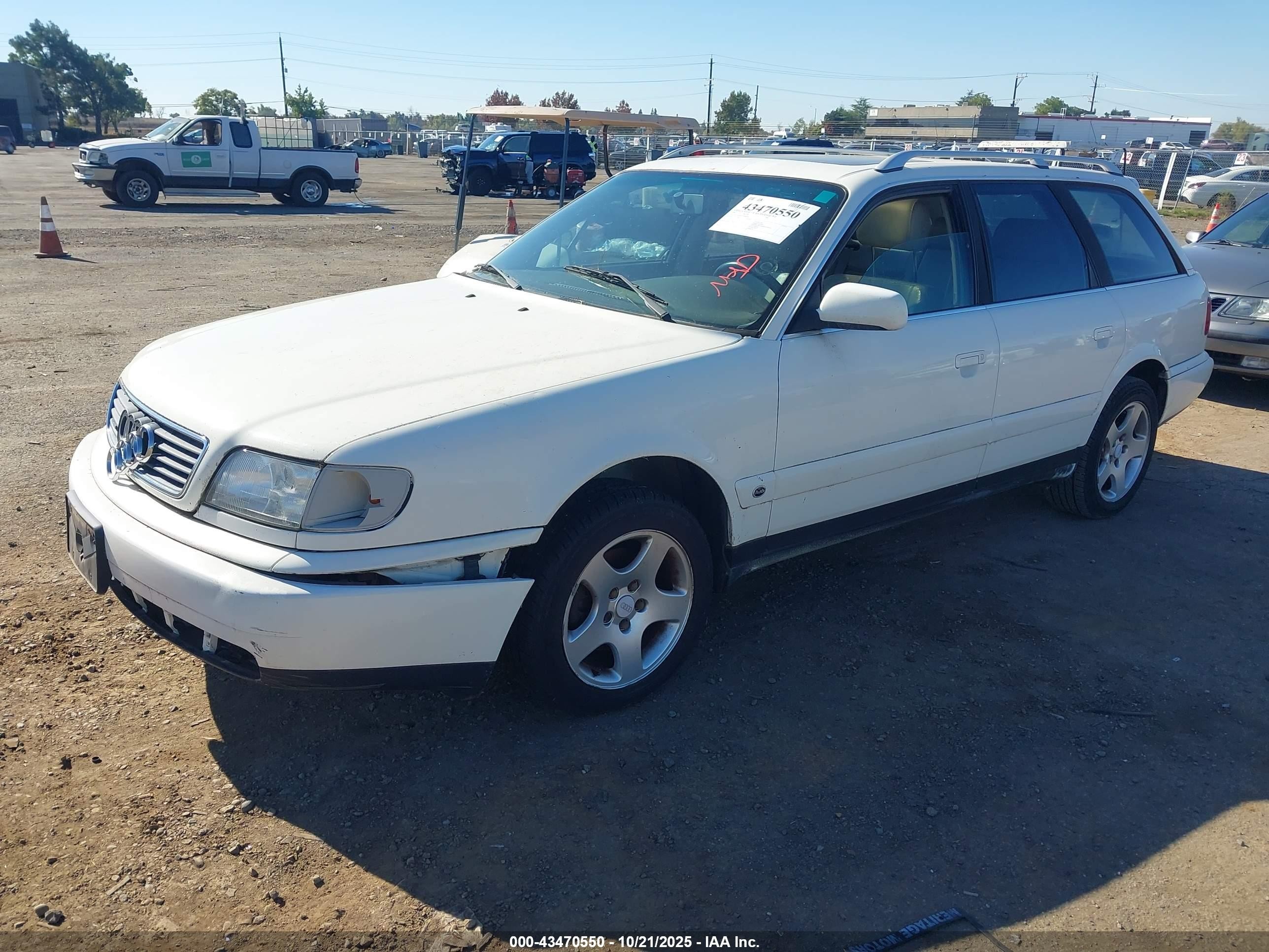 1997 Audi A6   White vin: WAUJC84A7VN046056