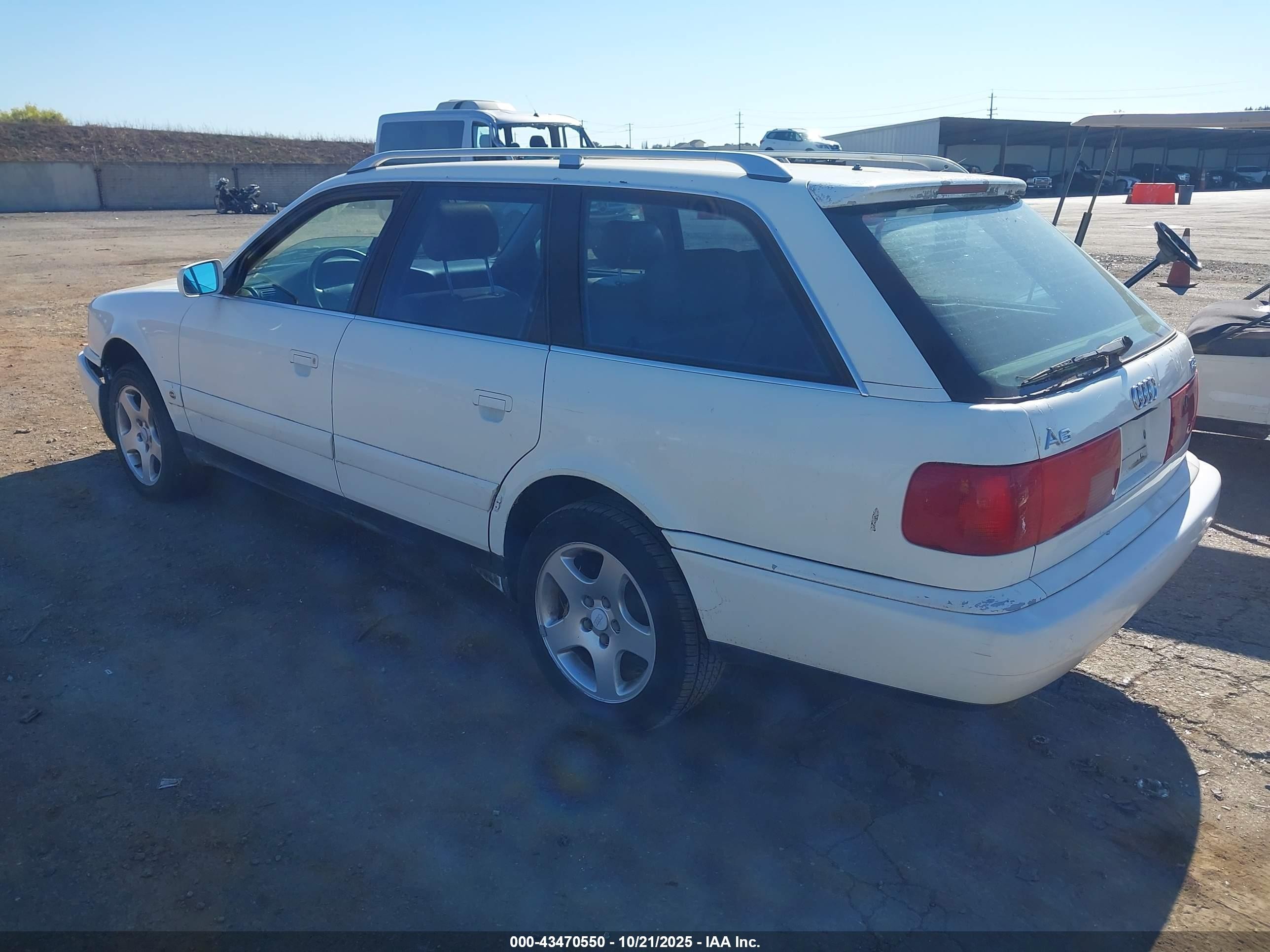 1997 Audi A6   White vin: WAUJC84A7VN046056