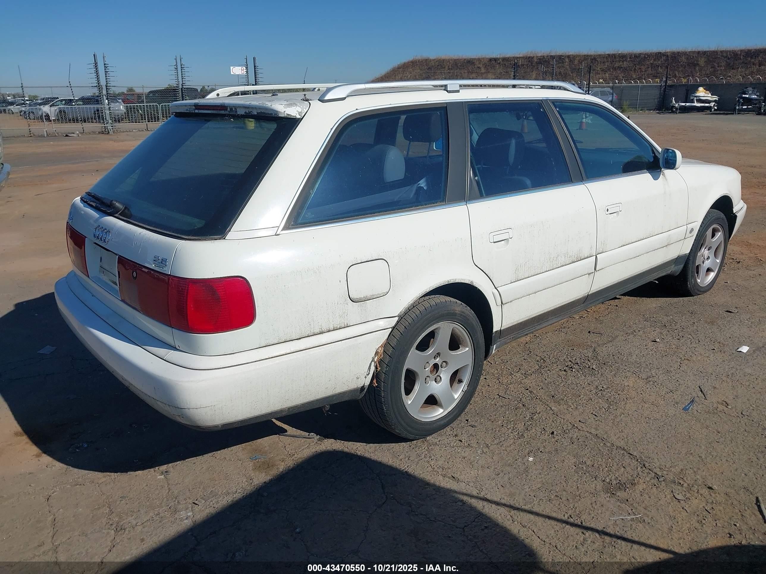 1997 Audi A6   White vin: WAUJC84A7VN046056