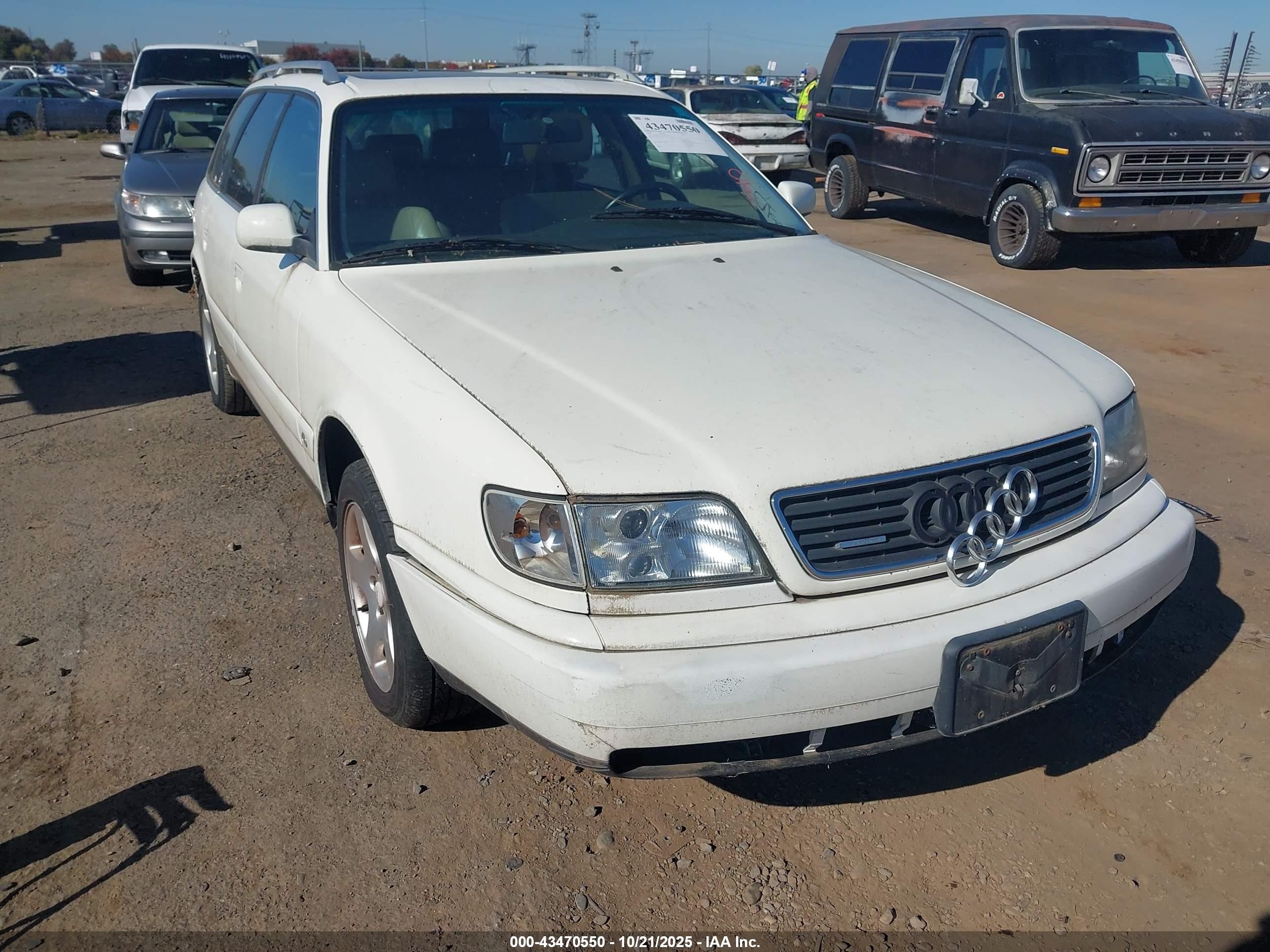 1997 Audi A6   White vin: WAUJC84A7VN046056