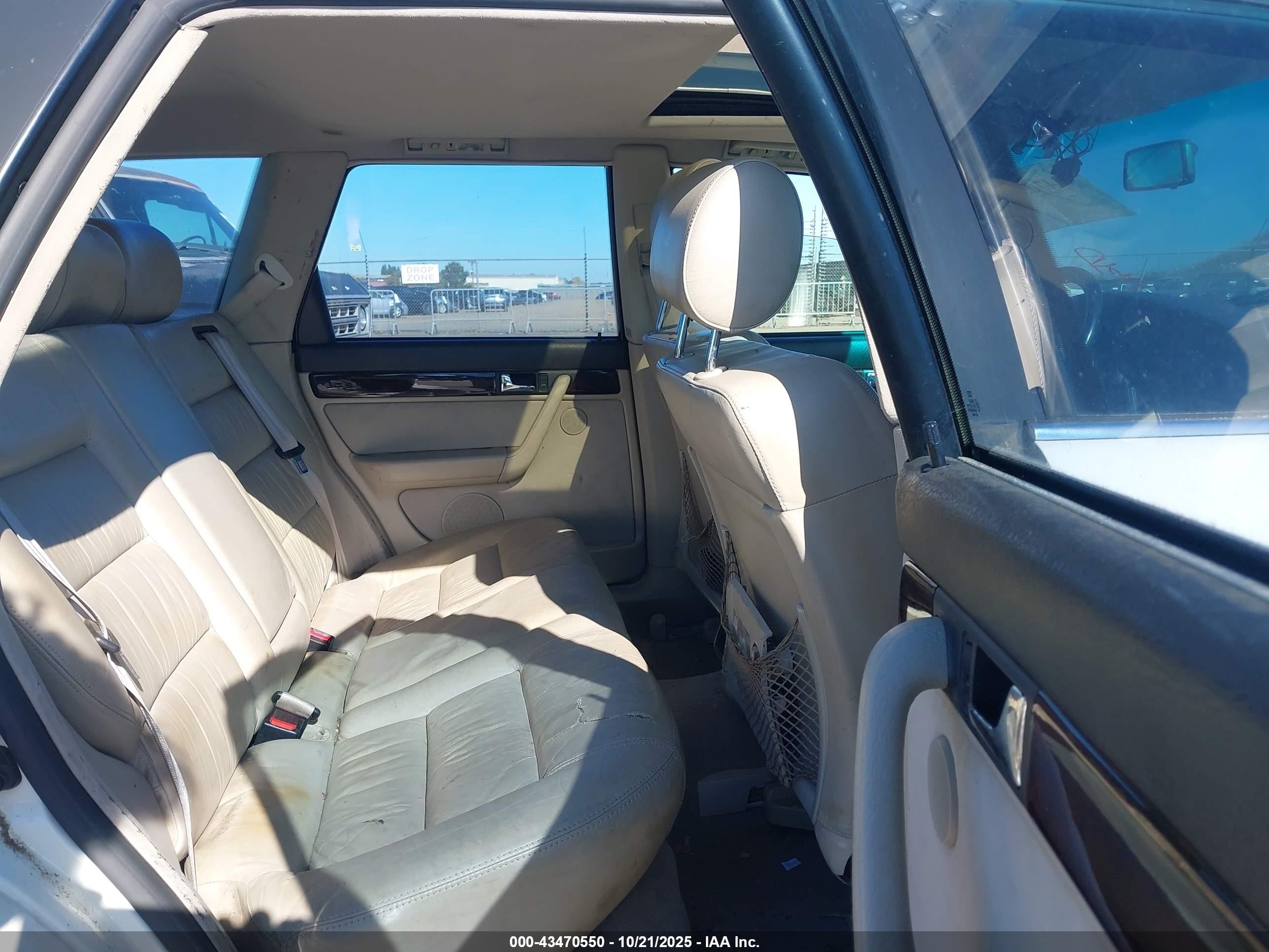 1997 Audi A6   White vin: WAUJC84A7VN046056