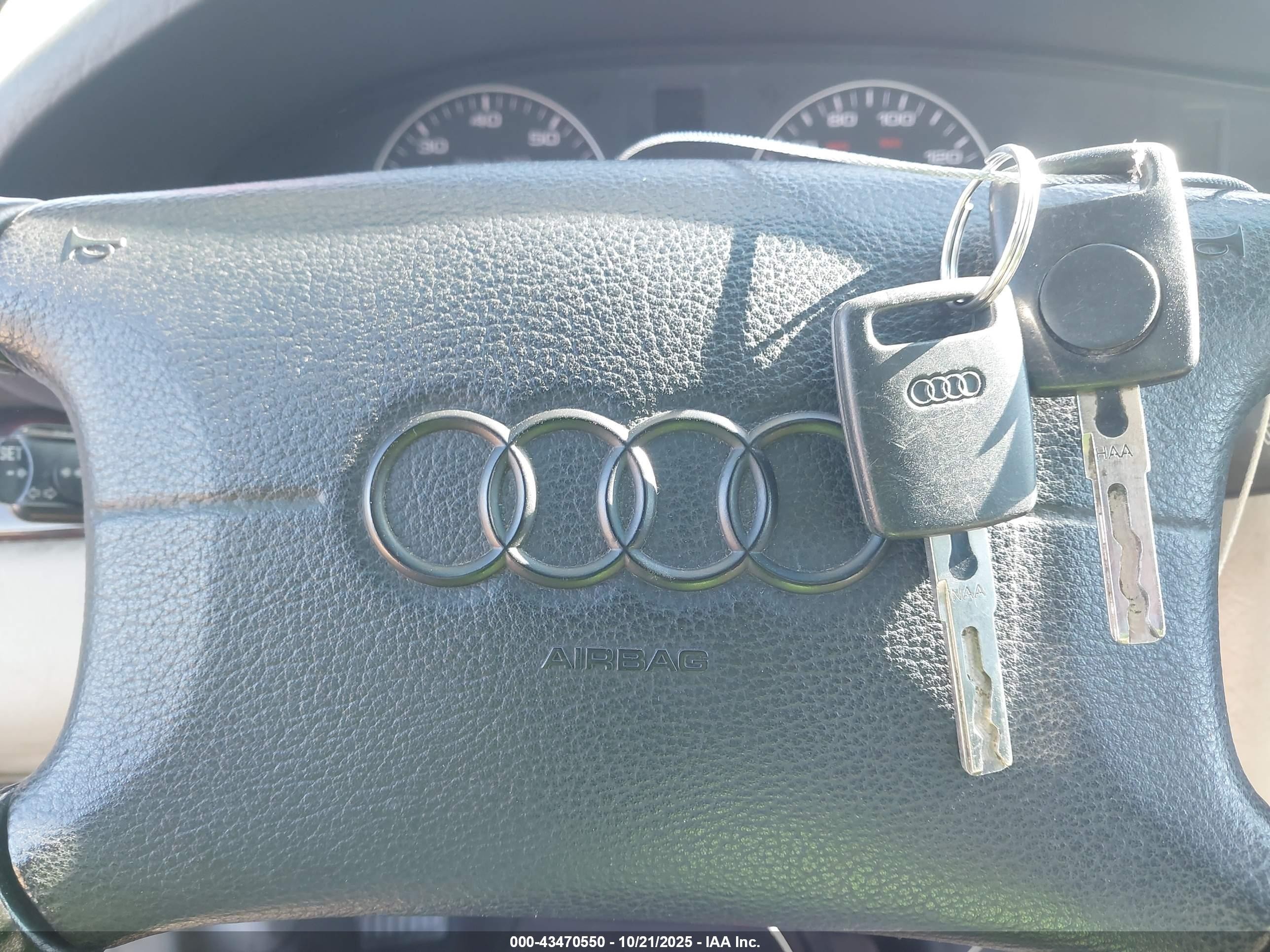 1997 Audi A6   White vin: WAUJC84A7VN046056