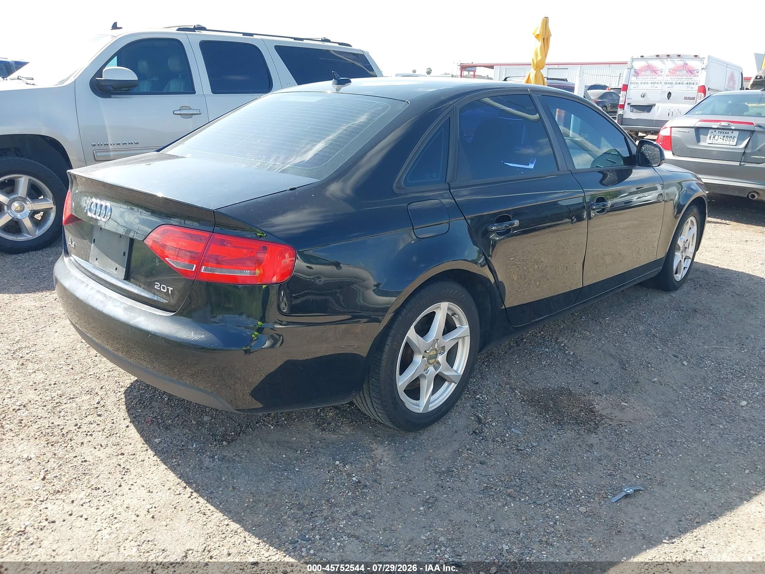 2009 Audi A4 2.0t Premium Black vin: WAUJF78K79N046990