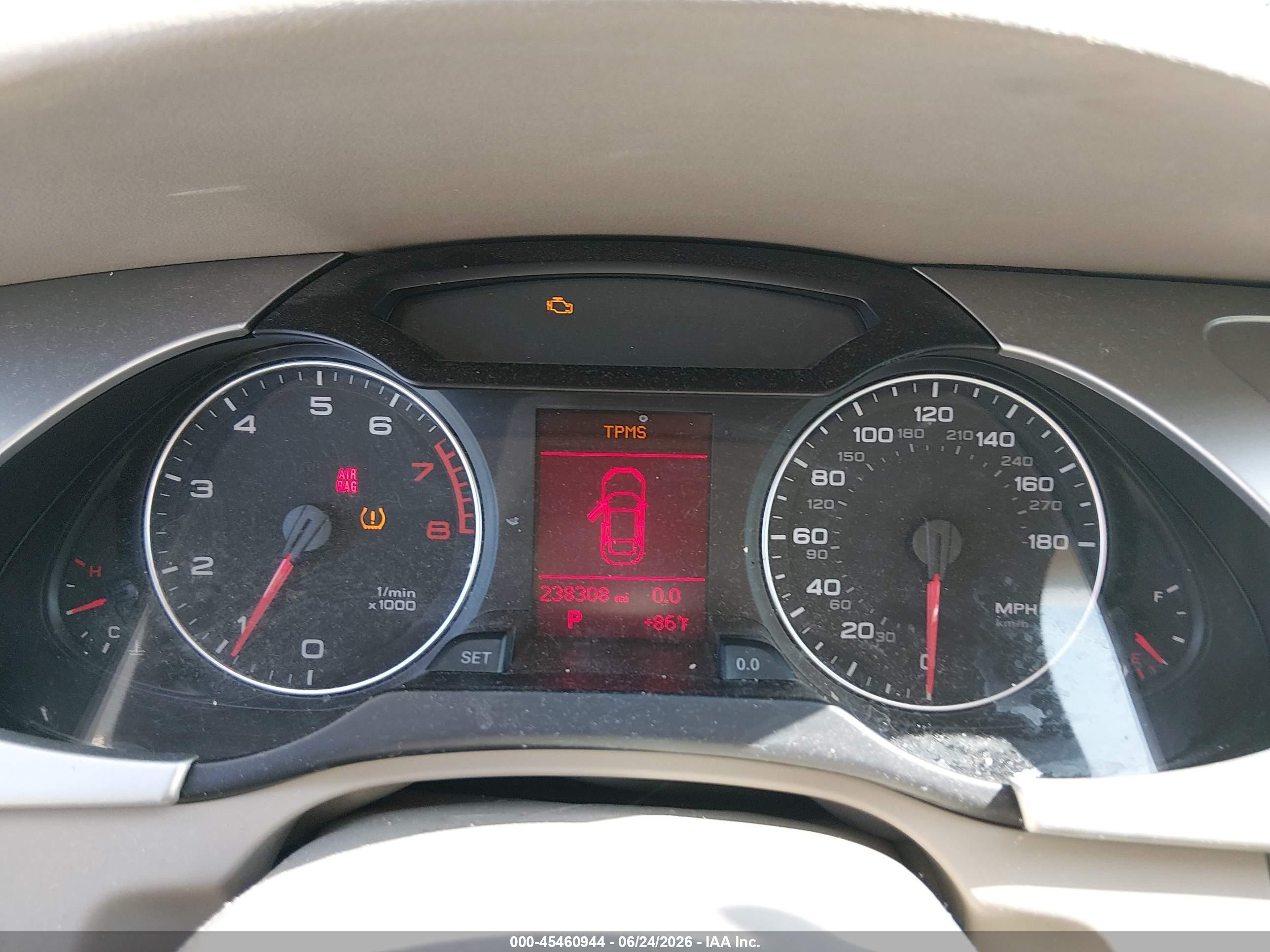 2009 Audi A4 2.0t Premium White vin: WAUJF78K89N065497