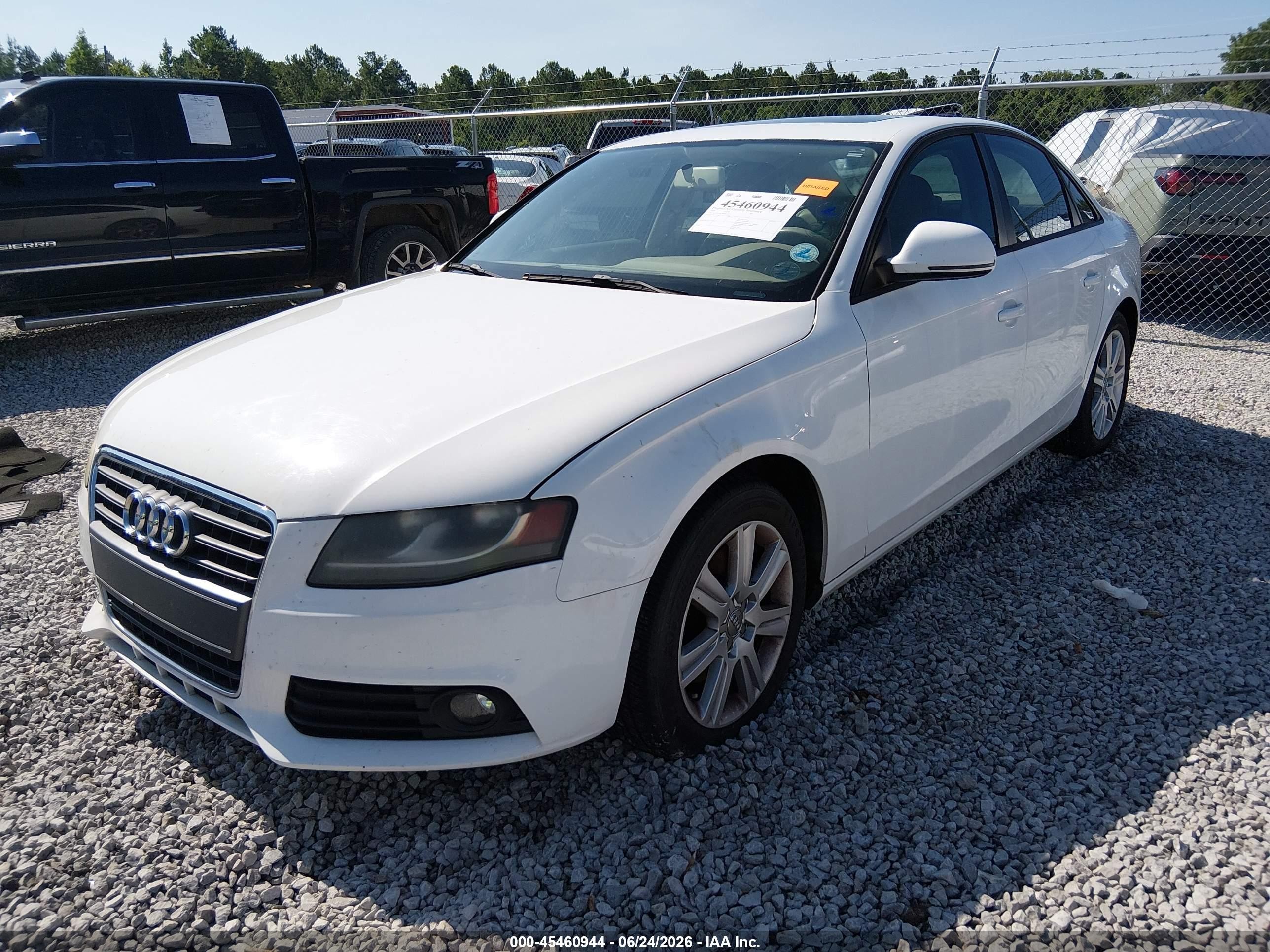 2009 Audi A4 2.0t Premium White vin: WAUJF78K89N065497