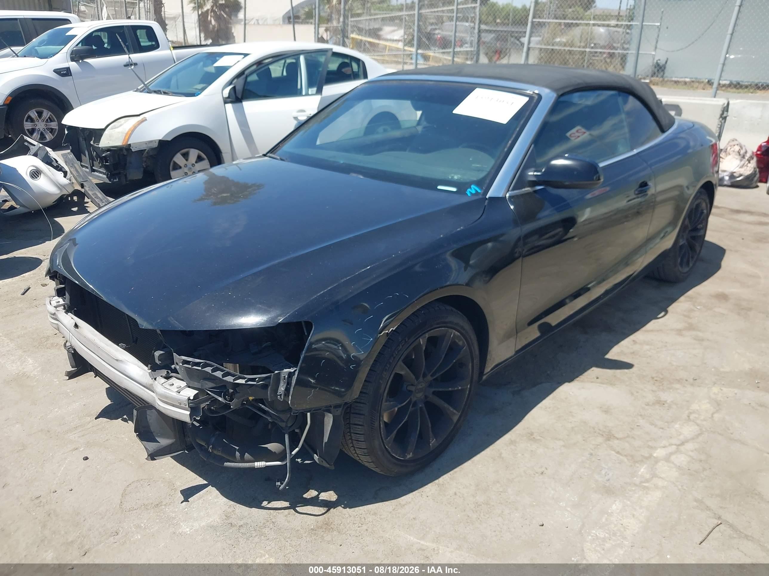 2014 Audi A5 2.0t Premium Черный vin: WAUJFAFH6EN003787