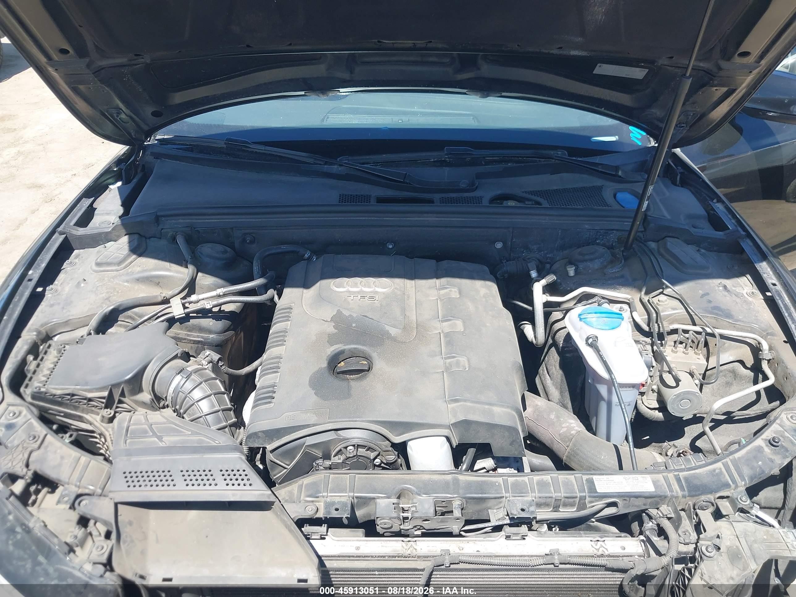 2014 Audi A5 2.0t Premium Черный vin: WAUJFAFH6EN003787