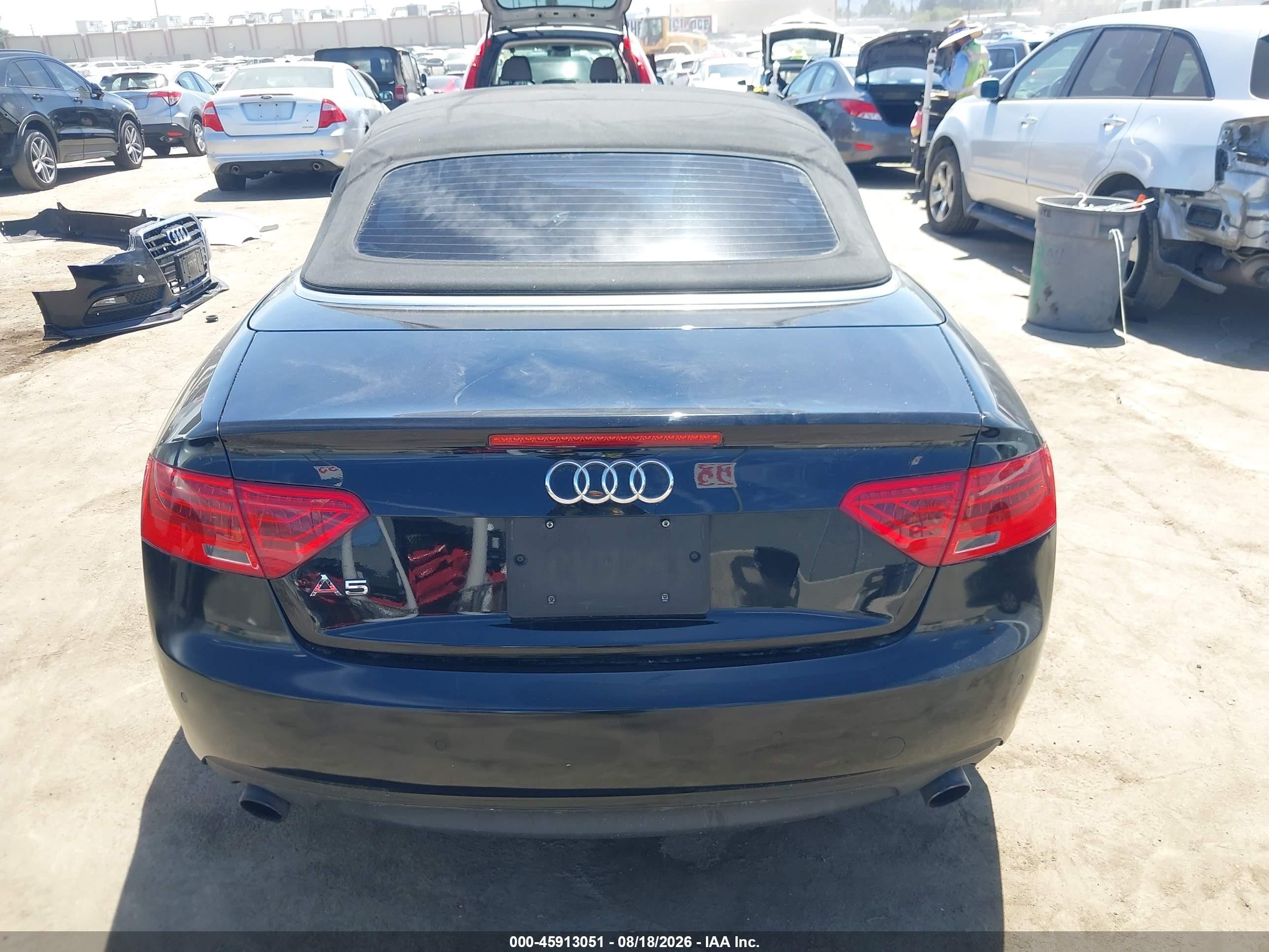 2014 Audi A5 2.0t Premium Черный vin: WAUJFAFH6EN003787
