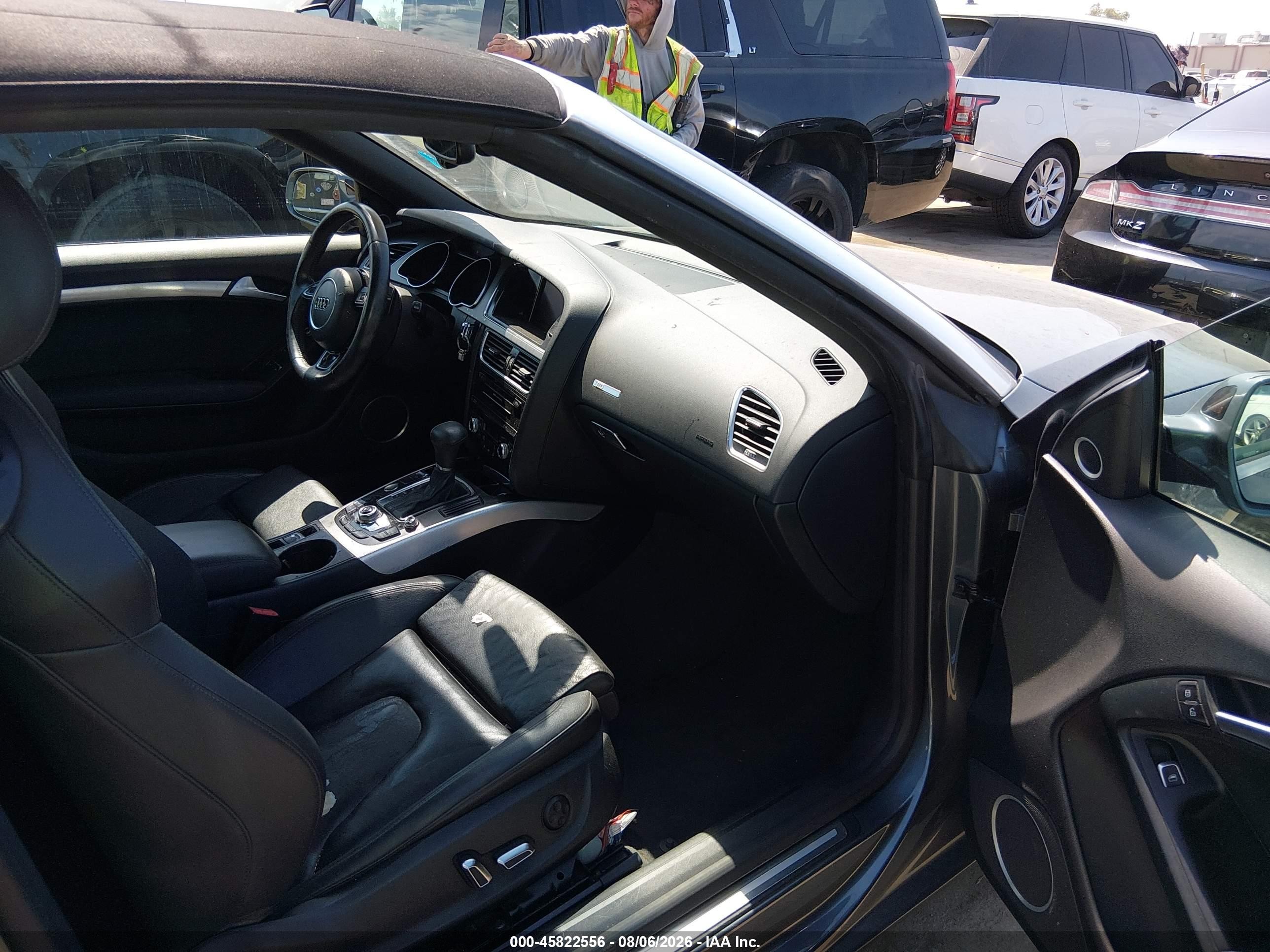 2014 Audi A5 2.0t Premium Gray vin: WAUJFAFH7EN007427