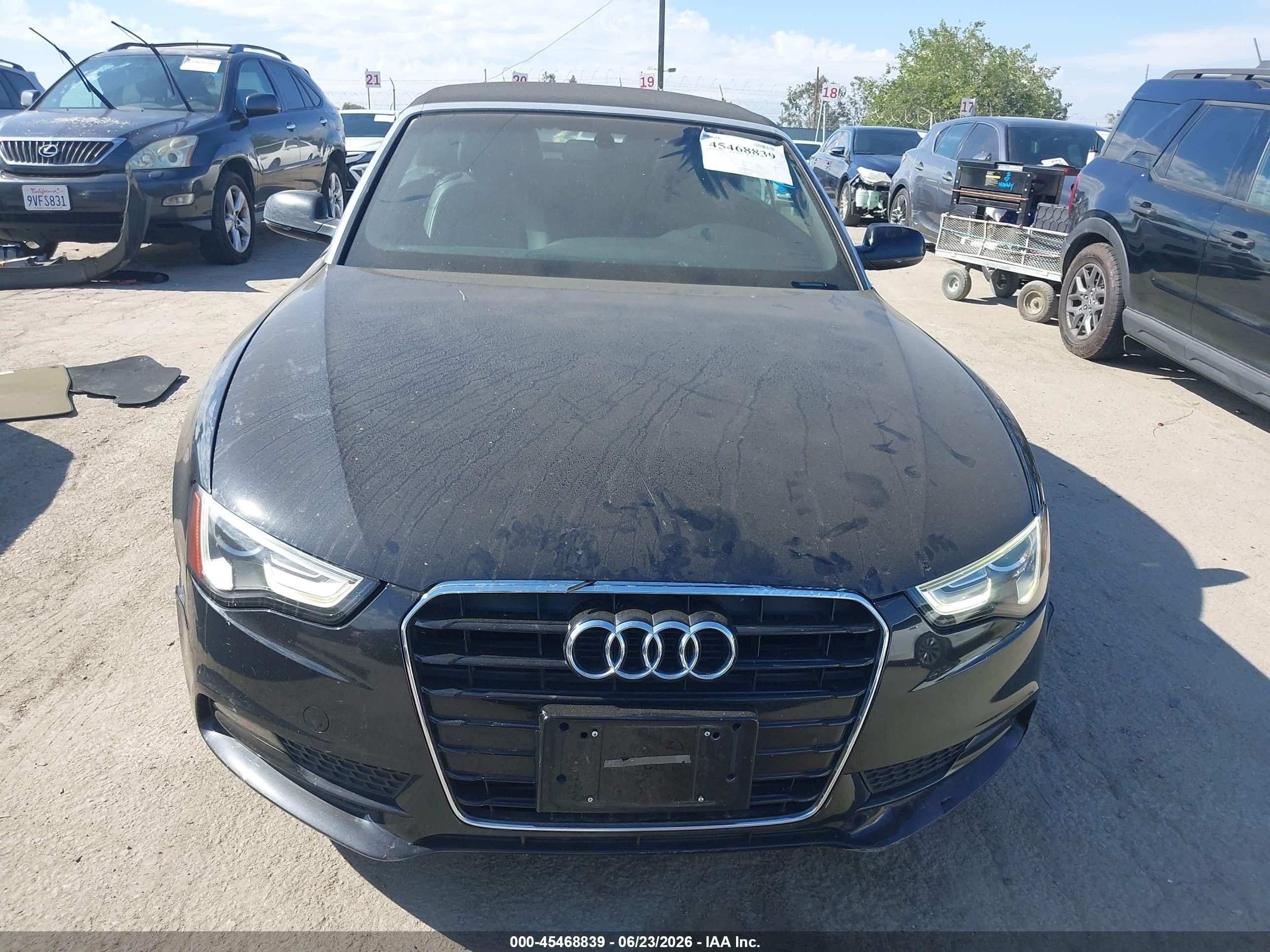2014 Audi A5 2.0t Premium Black vin: WAUJFAFH9EN005310