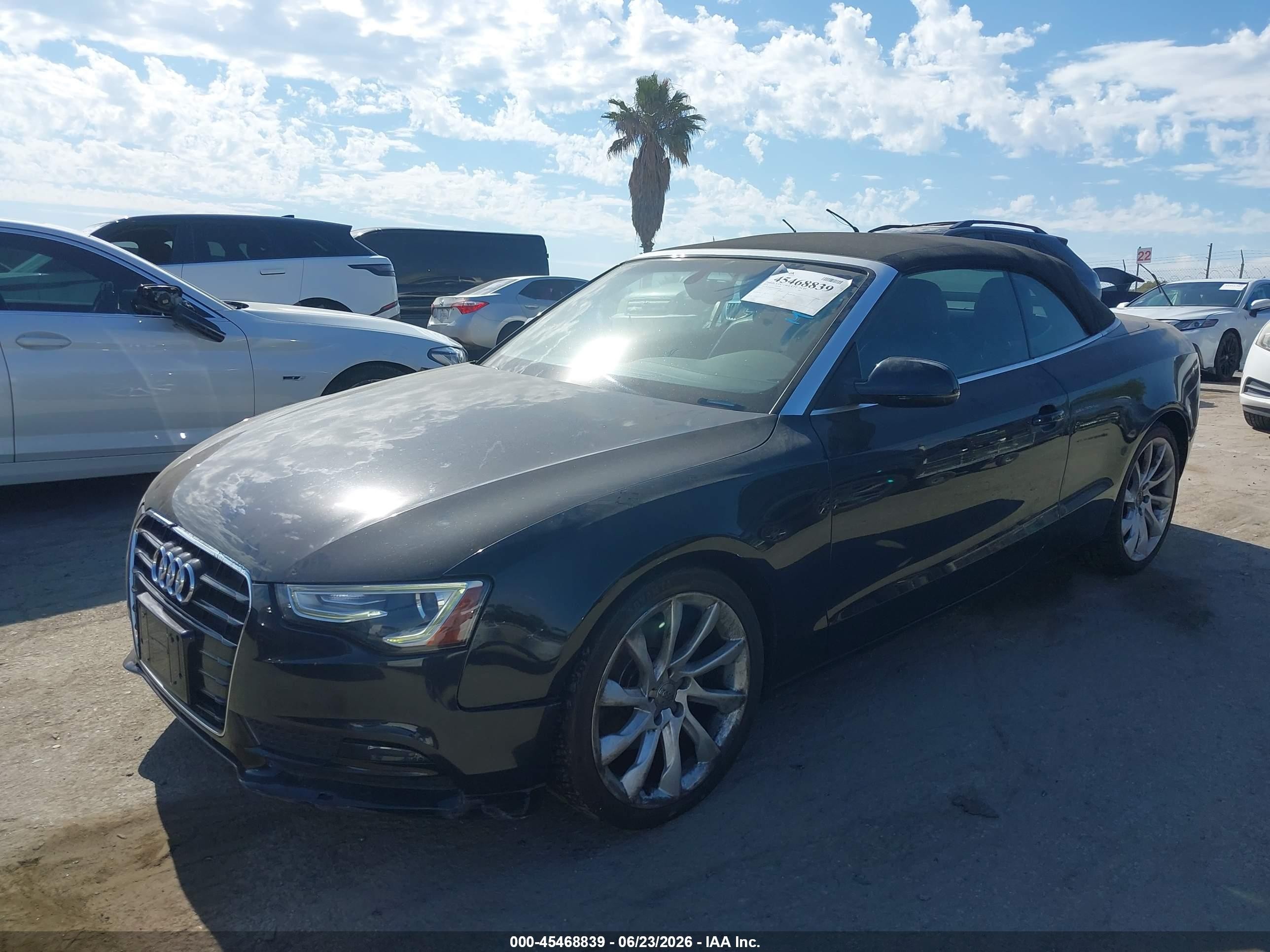 2014 Audi A5 2.0t Premium Black vin: WAUJFAFH9EN005310