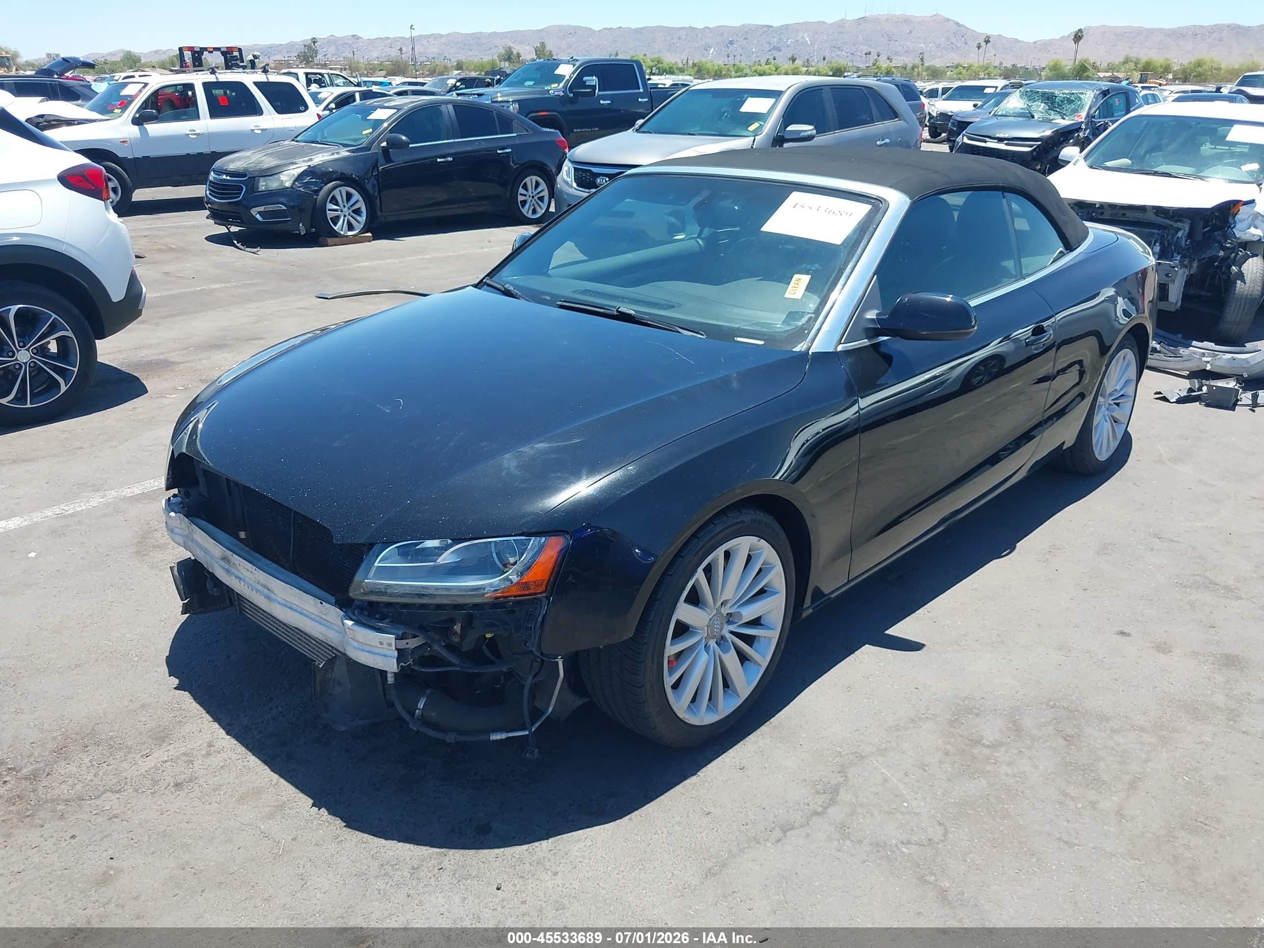 2010 Audi A5 2.0t Premium Black vin: WAUJFAFHXAN012339