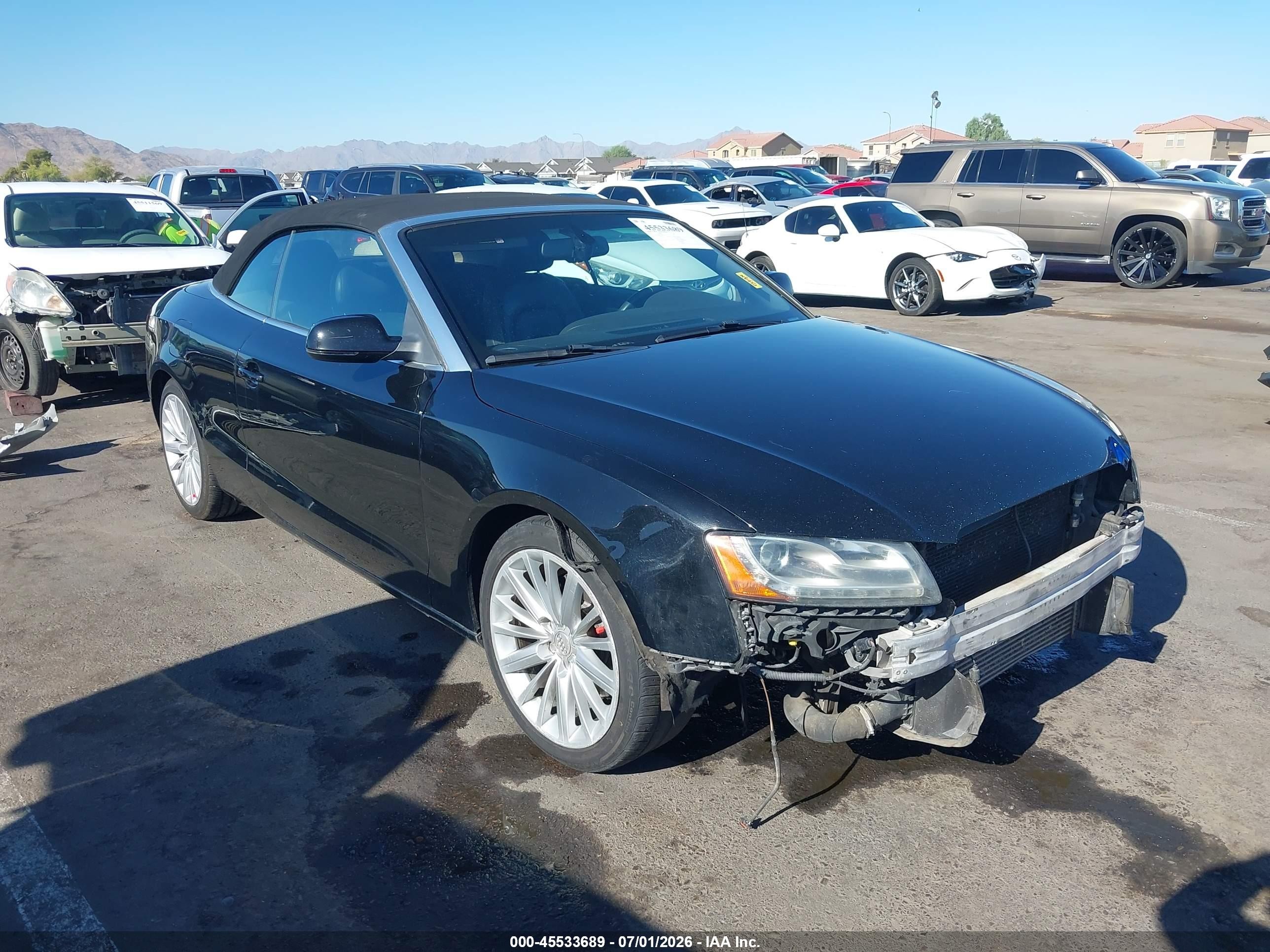 2010 Audi A5 2.0t Premium Черный vin: WAUJFAFHXAN012339
