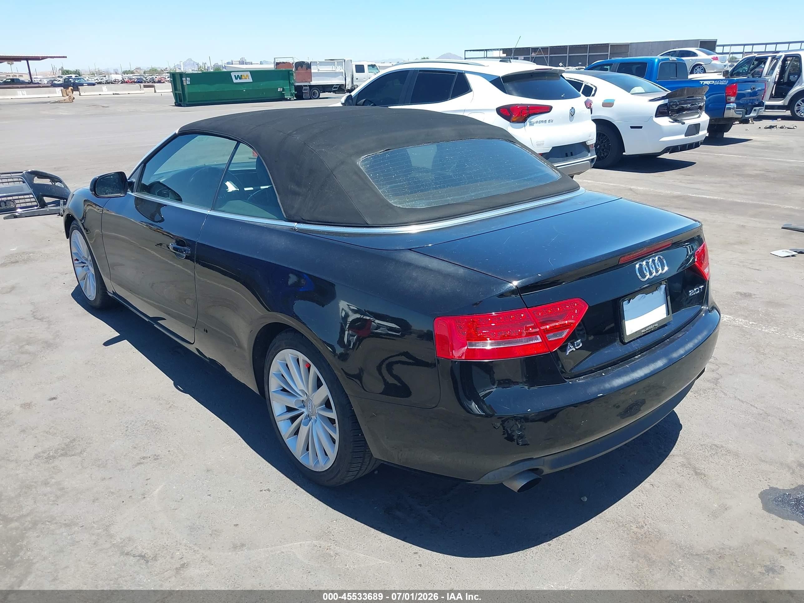 2010 Audi A5 2.0t Premium Black vin: WAUJFAFHXAN012339