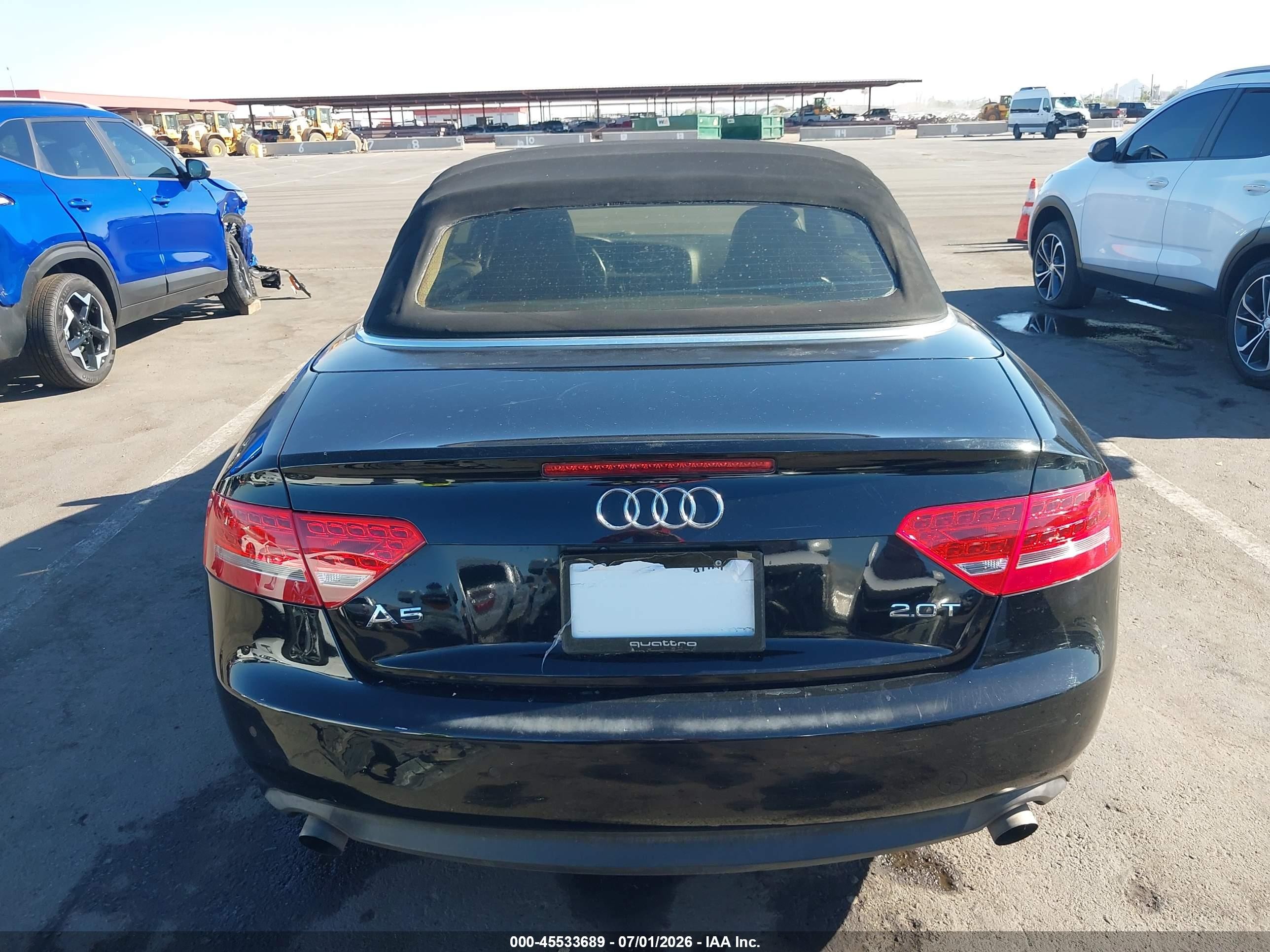 2010 Audi A5 2.0t Premium Black vin: WAUJFAFHXAN012339