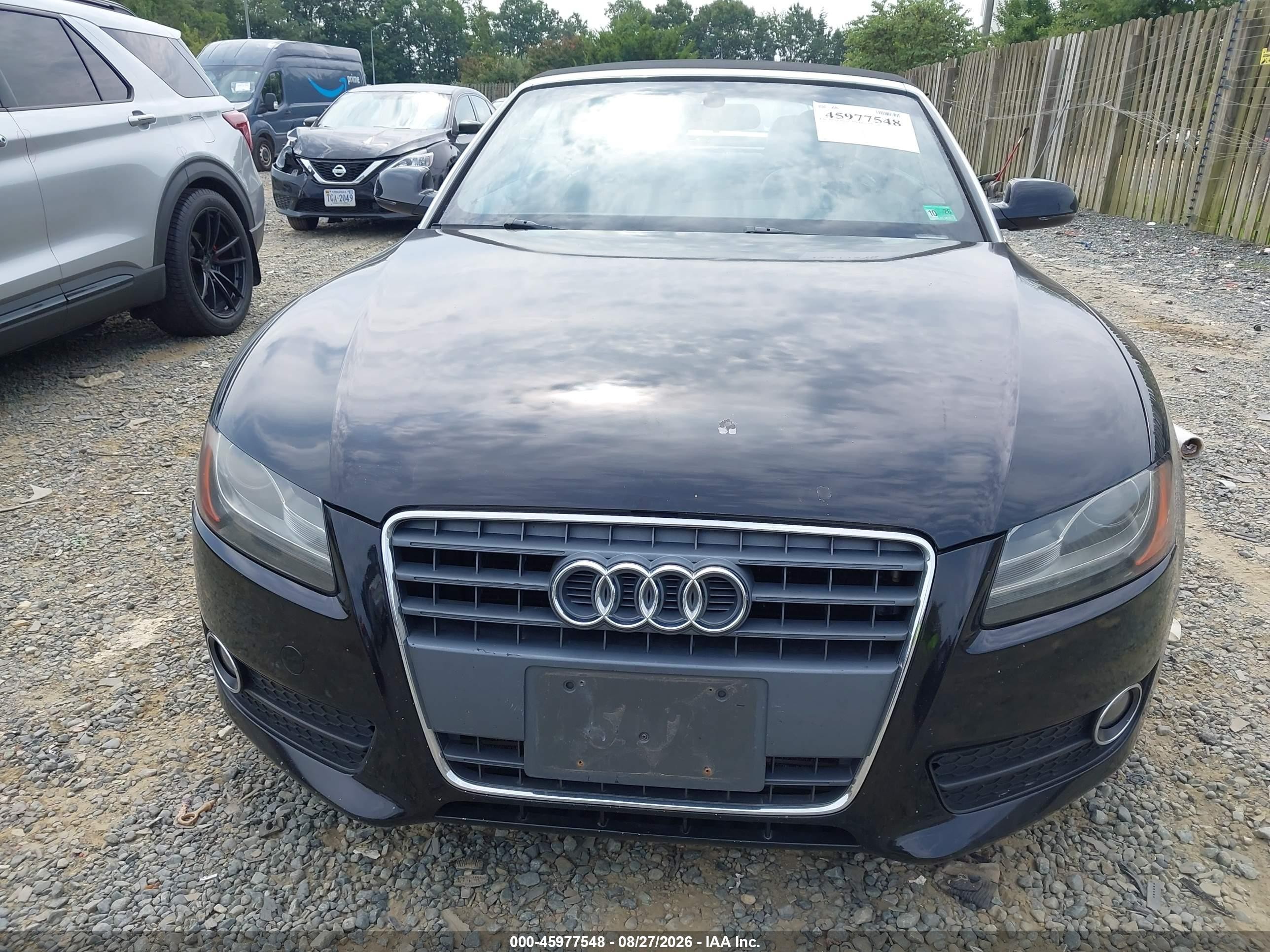 2010 Audi A5 2.0t Premium Black vin: WAUJFAFHXAN017198