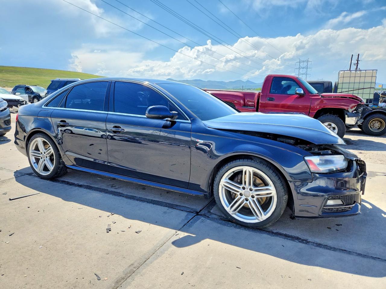 2013 Audi A4 Prestige Синий vin: WAUJFAFL1DN020760