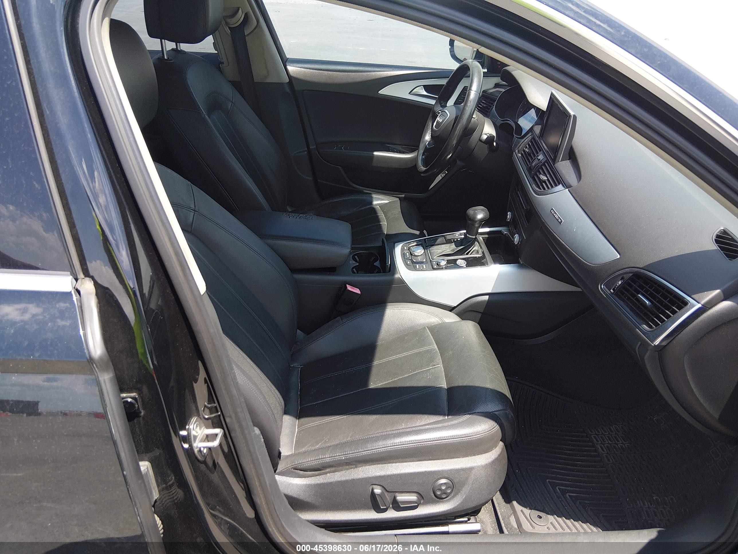 2012 Audi A6 3.0 Premium Black vin: WAUJGAFC1CN166393