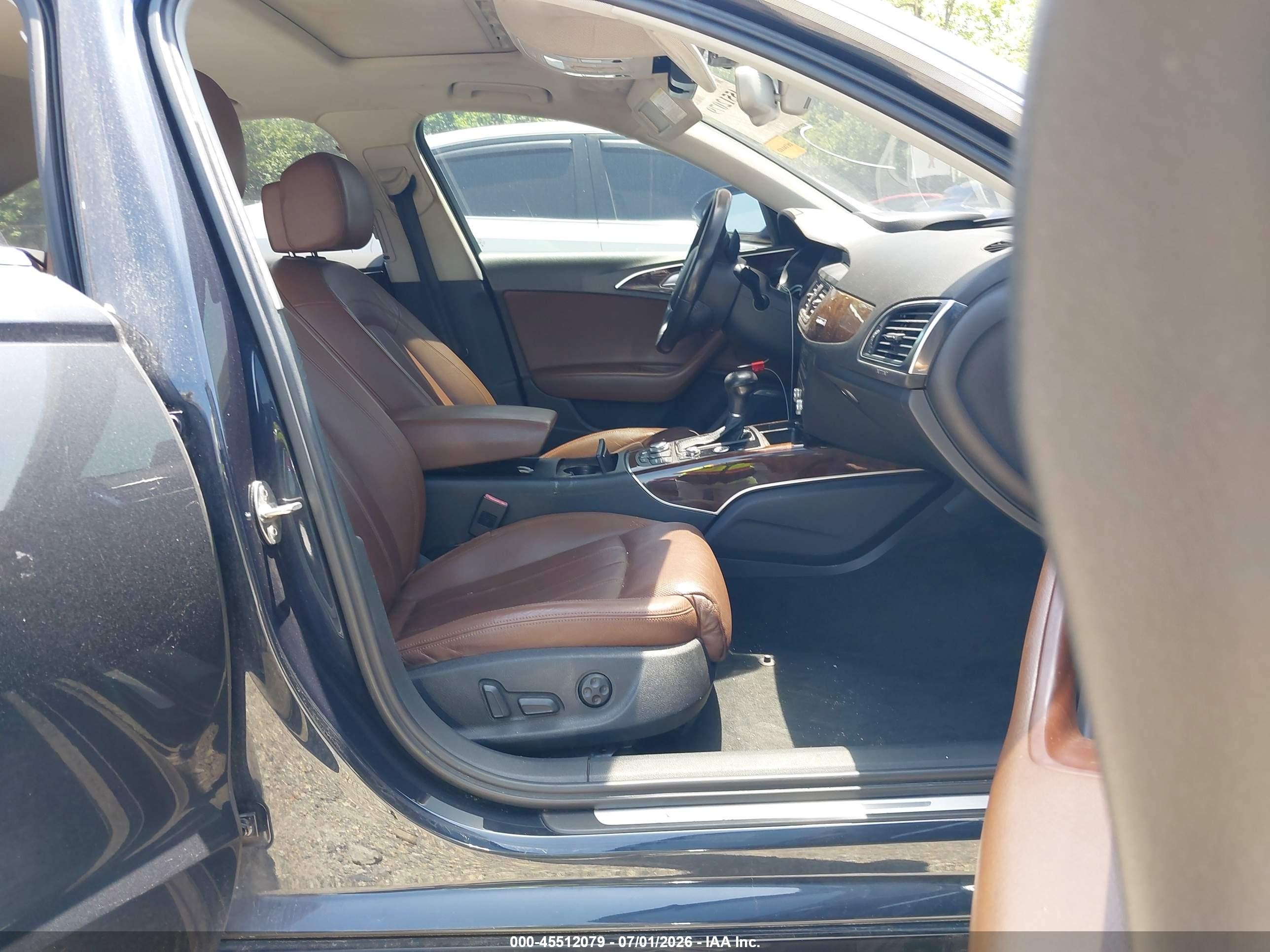 2012 Audi A6 3.0t Prestige Dark Brown vin: WAUJGAFC2CN148047