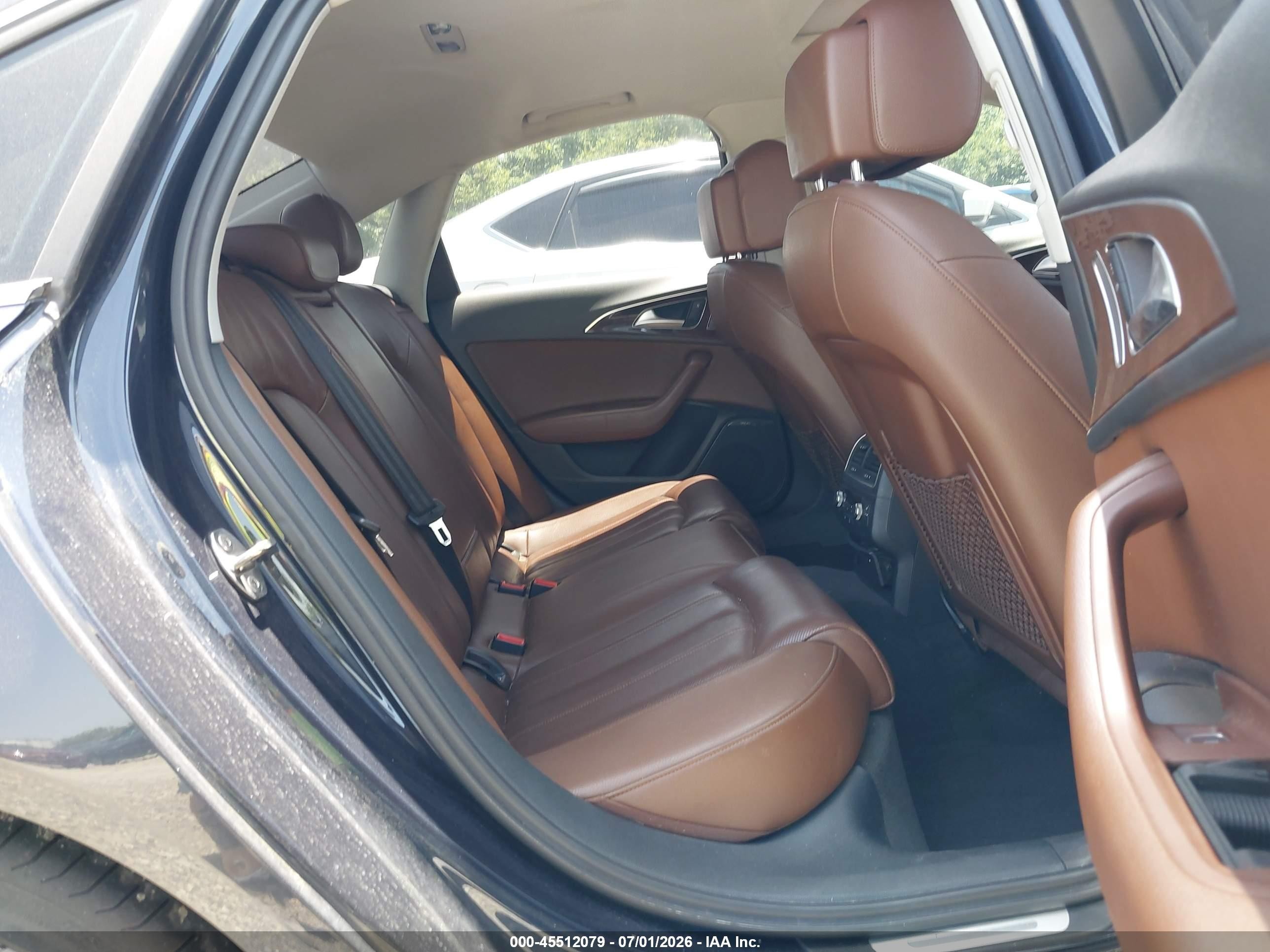 2012 Audi A6 3.0t Prestige Dark Brown vin: WAUJGAFC2CN148047