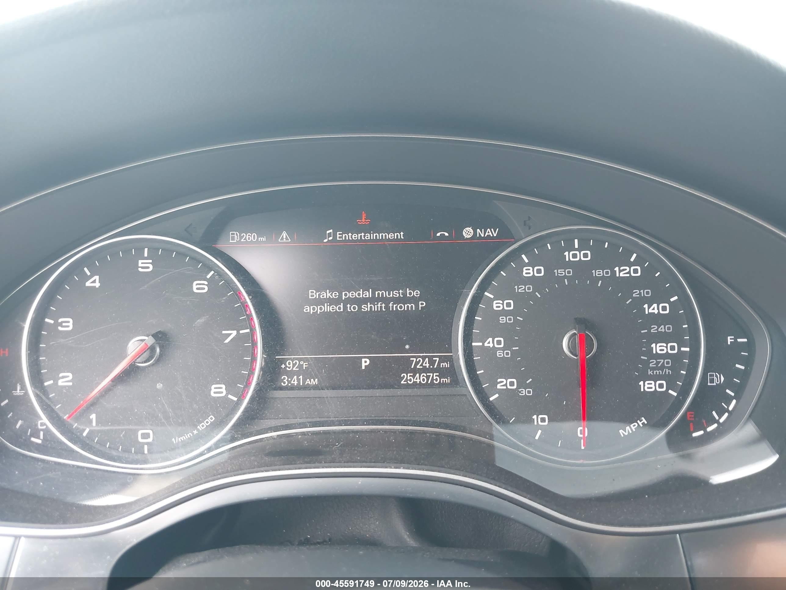 2012 Audi A6 3.0t Prestige Black vin: WAUJGAFC2CN176365